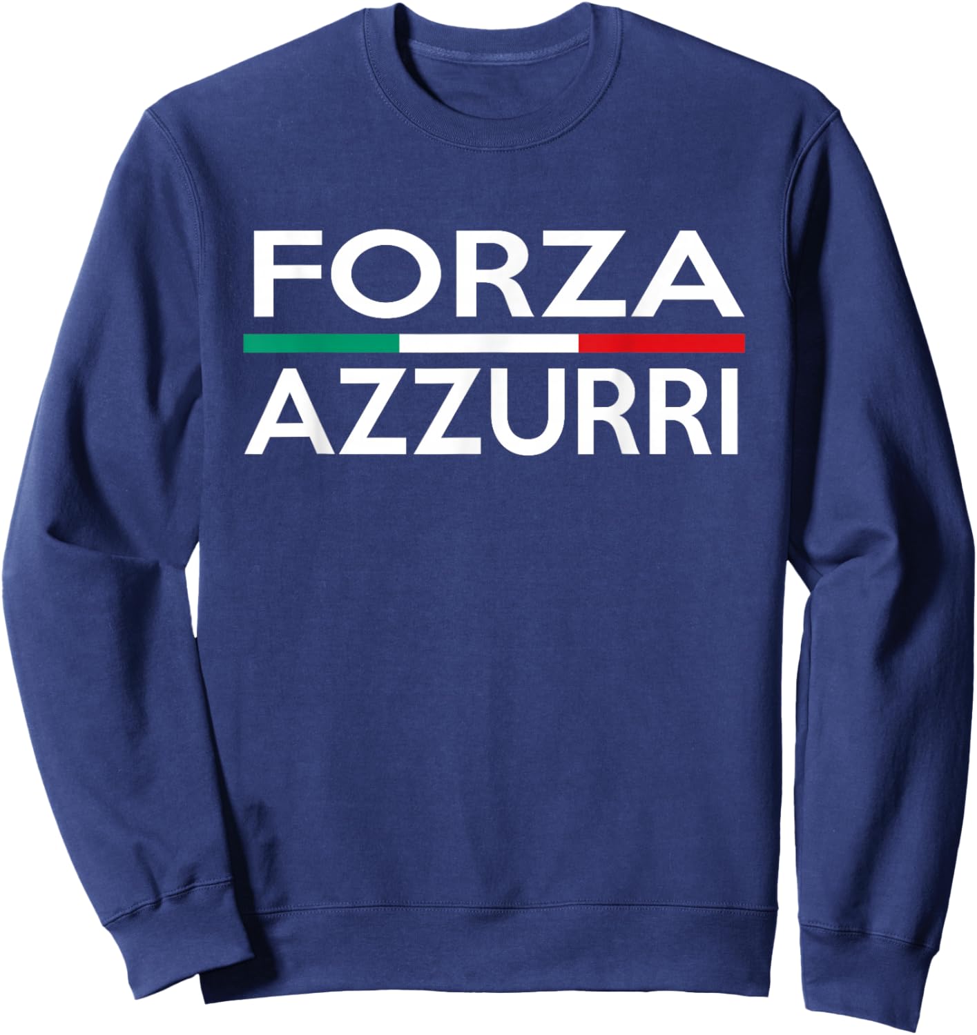 Italy National Pride | Forza Azzurri Italia Sweatshirt - Sweatshirt | Navy