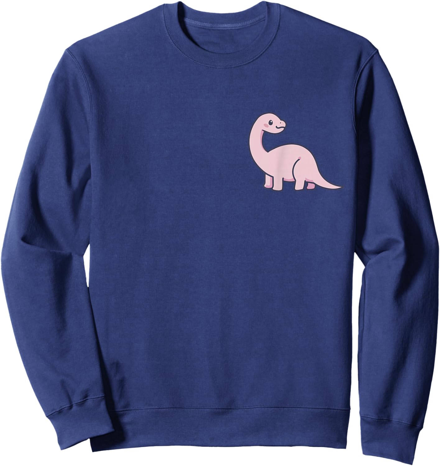 Dinosaur Cute Kawaii Lover Anime Pastel Goth Aesthetic Small Sweatshirt - Sweatshirt | Navy