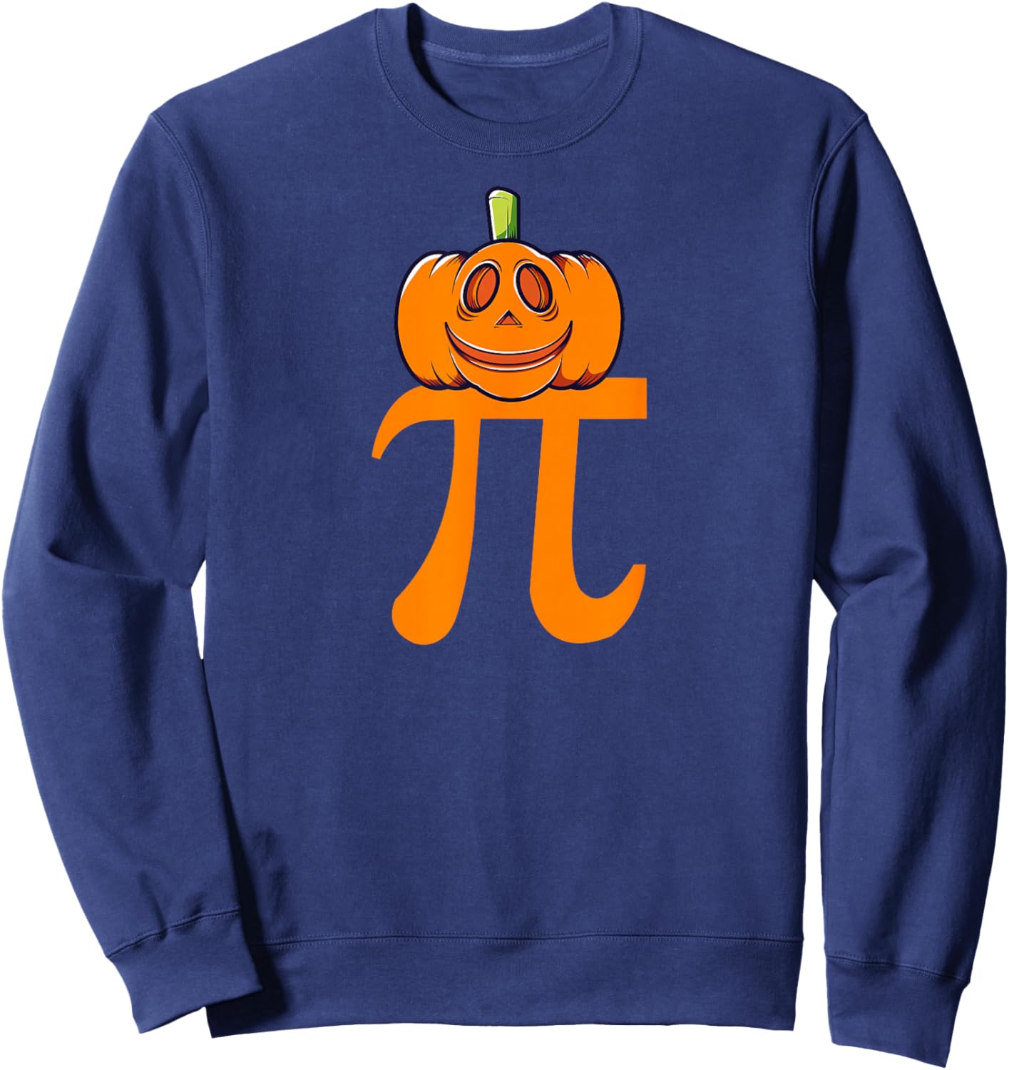 Pumpkin Pi | Pie Math Sweatshirt - Sweatshirt | Navy
