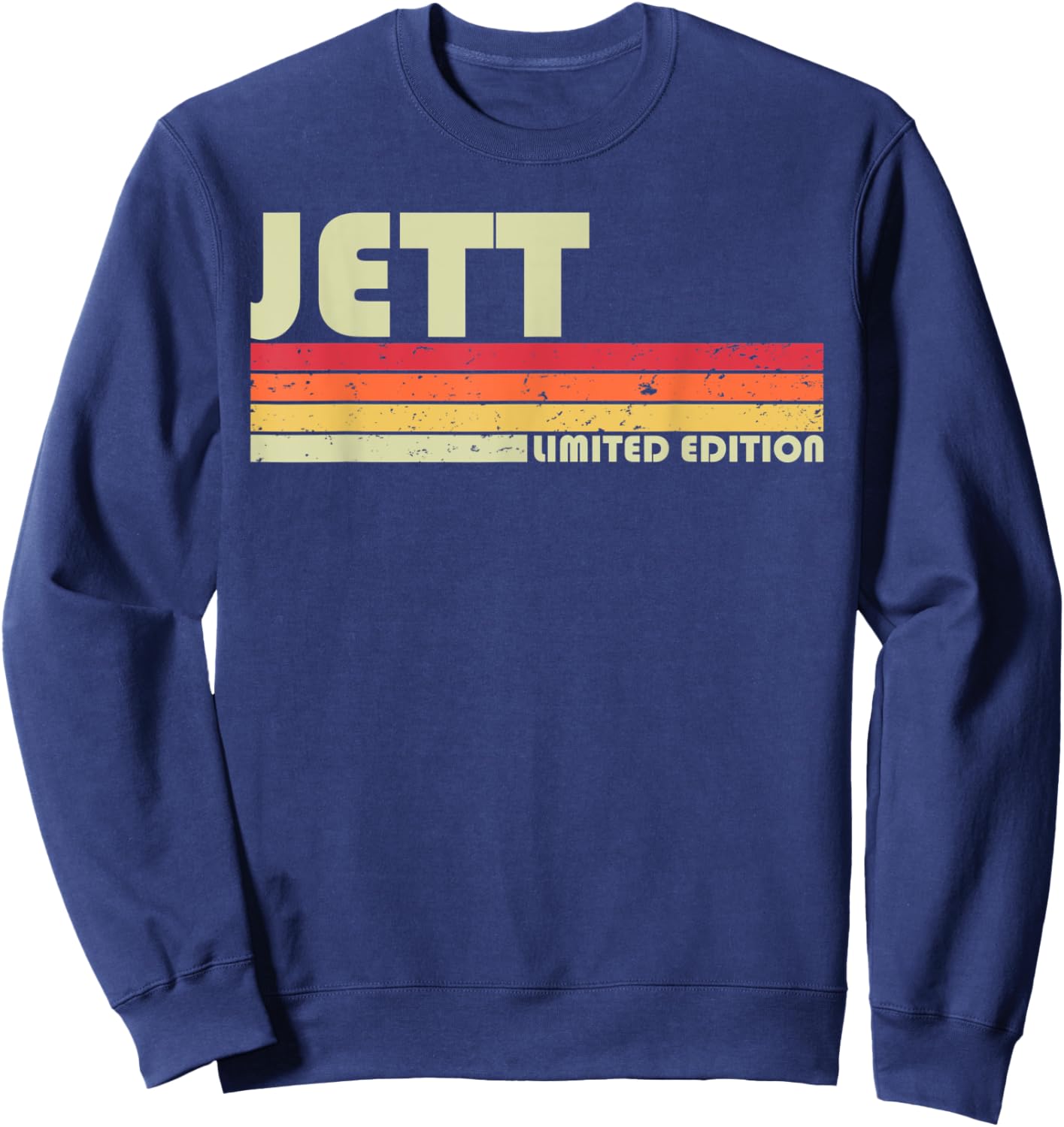 JETT Gift Name Personalized Funny Retro Vintage Birthday Sweatshirt - Sweatshirt | Navy