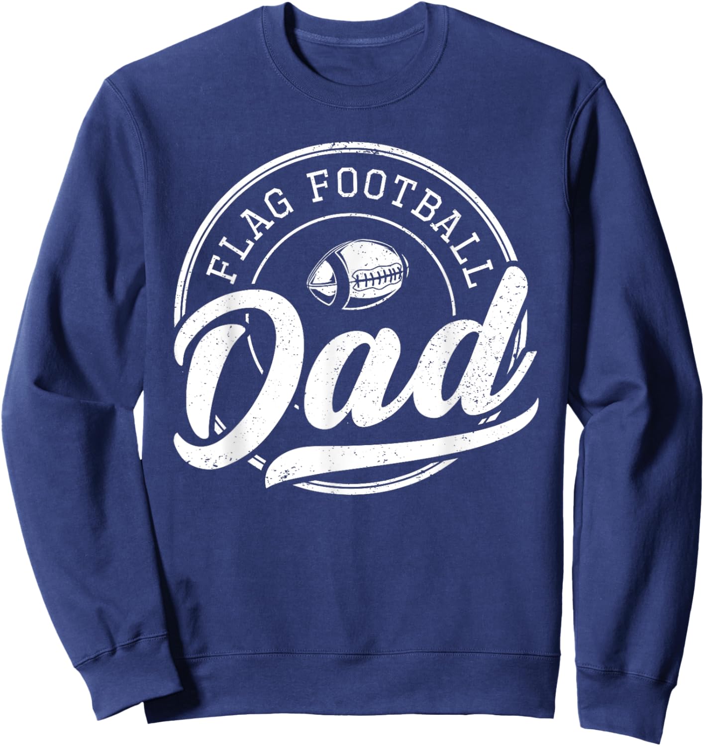 Flag Football Dad Outfit Flag Football Sweatshirt - Sweatshirt | Navy