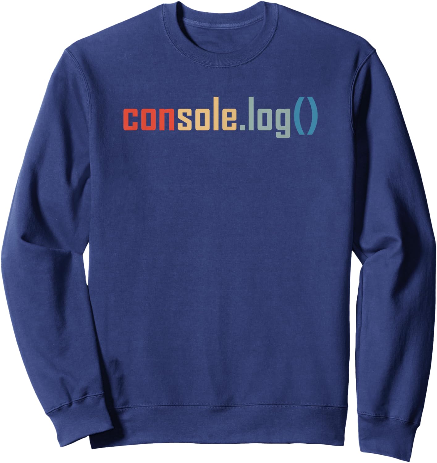 Programming Code Console Log Javascript Debugging Programmer Sweatshirt - Sweatshirt | Navy