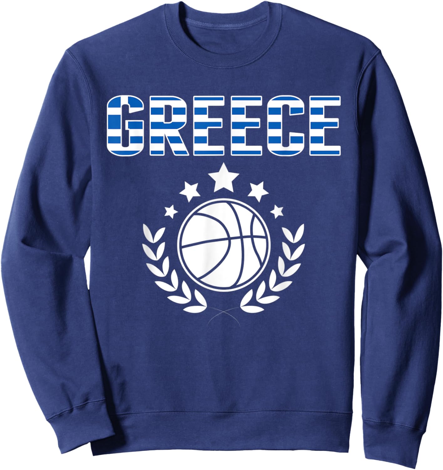 Greece Basketball Fans Jersey Greek Flag Summer Sport Lovers Men Women Kids Sweatshirt - Sweatshirt | Navy