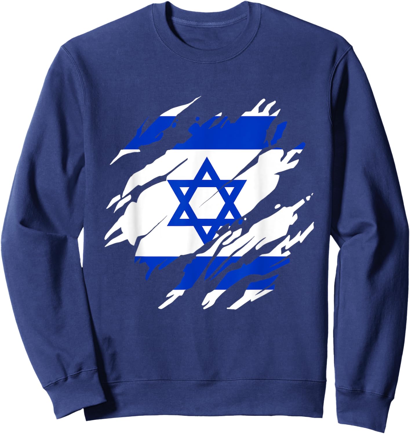 Israeli Flag Israel Sweatshirt - Sweatshirt | Navy