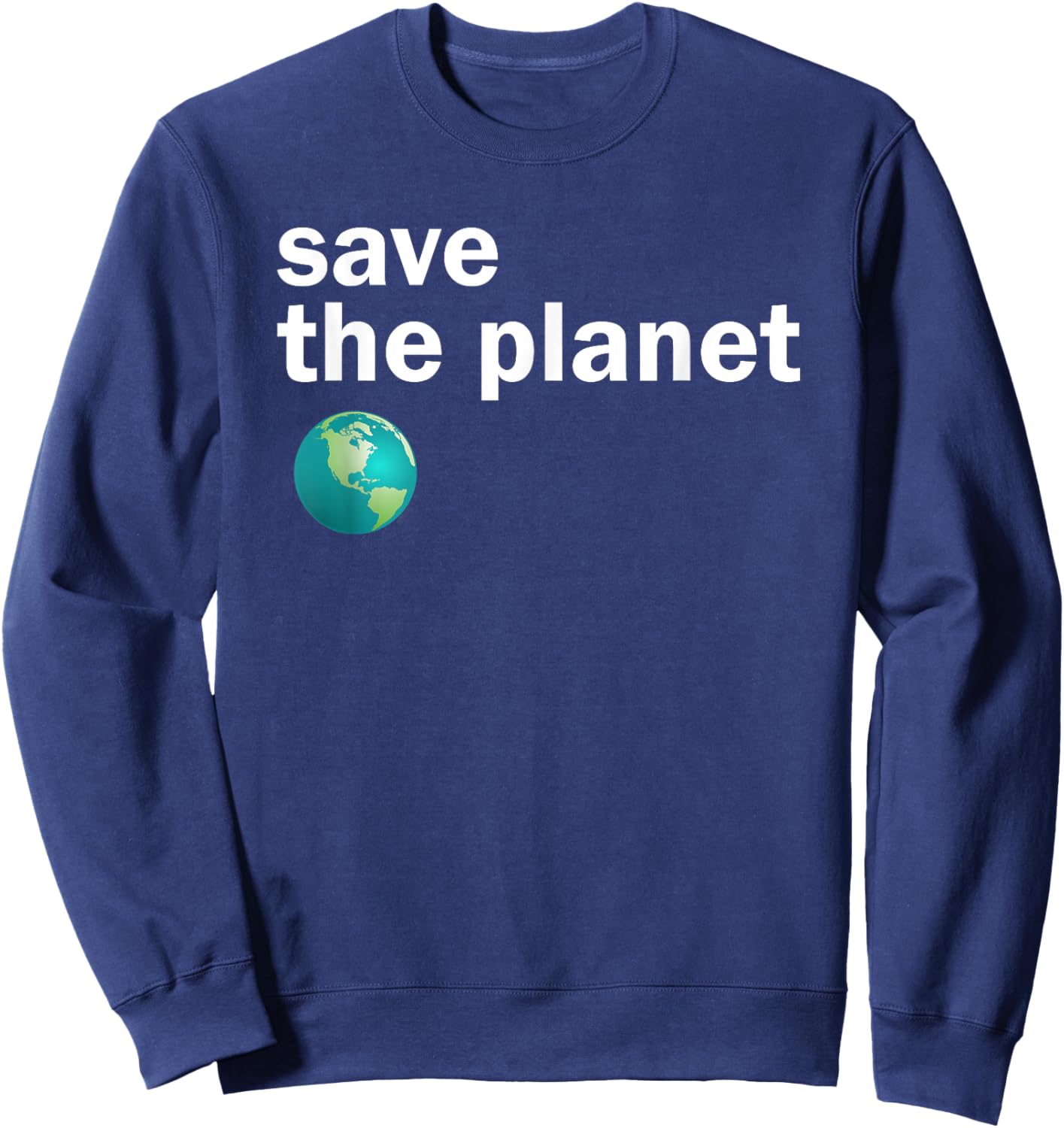 Vintage Save the Planet Sweatshirt - Sweatshirt | Navy