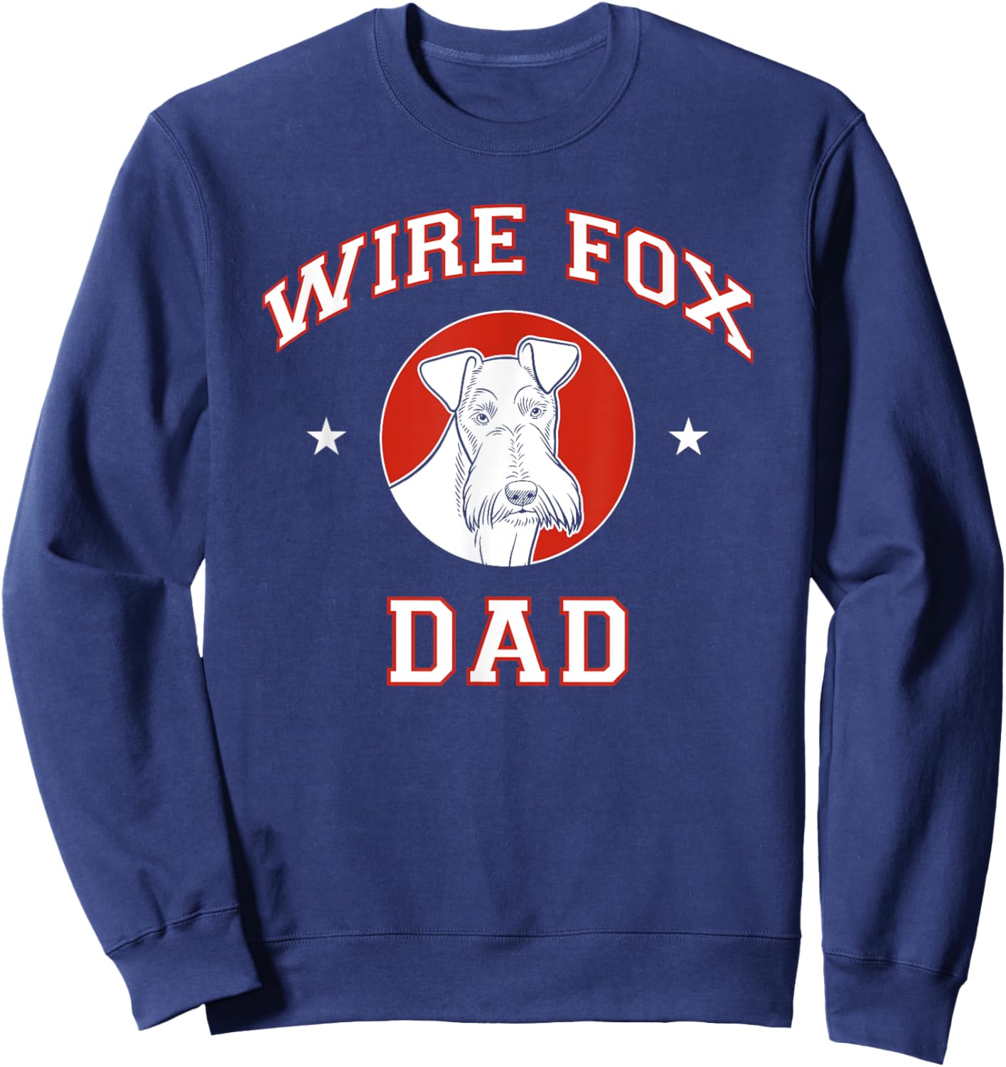 Wire Fox Terrier Dad Dog Father Sweatshirt - Sweatshirt | Navy