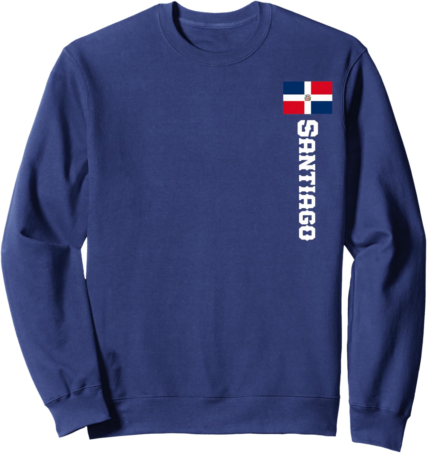 Santiago Last Name Dominican Republic Shirt Women Sweatshirt - Sweatshirt | Navy