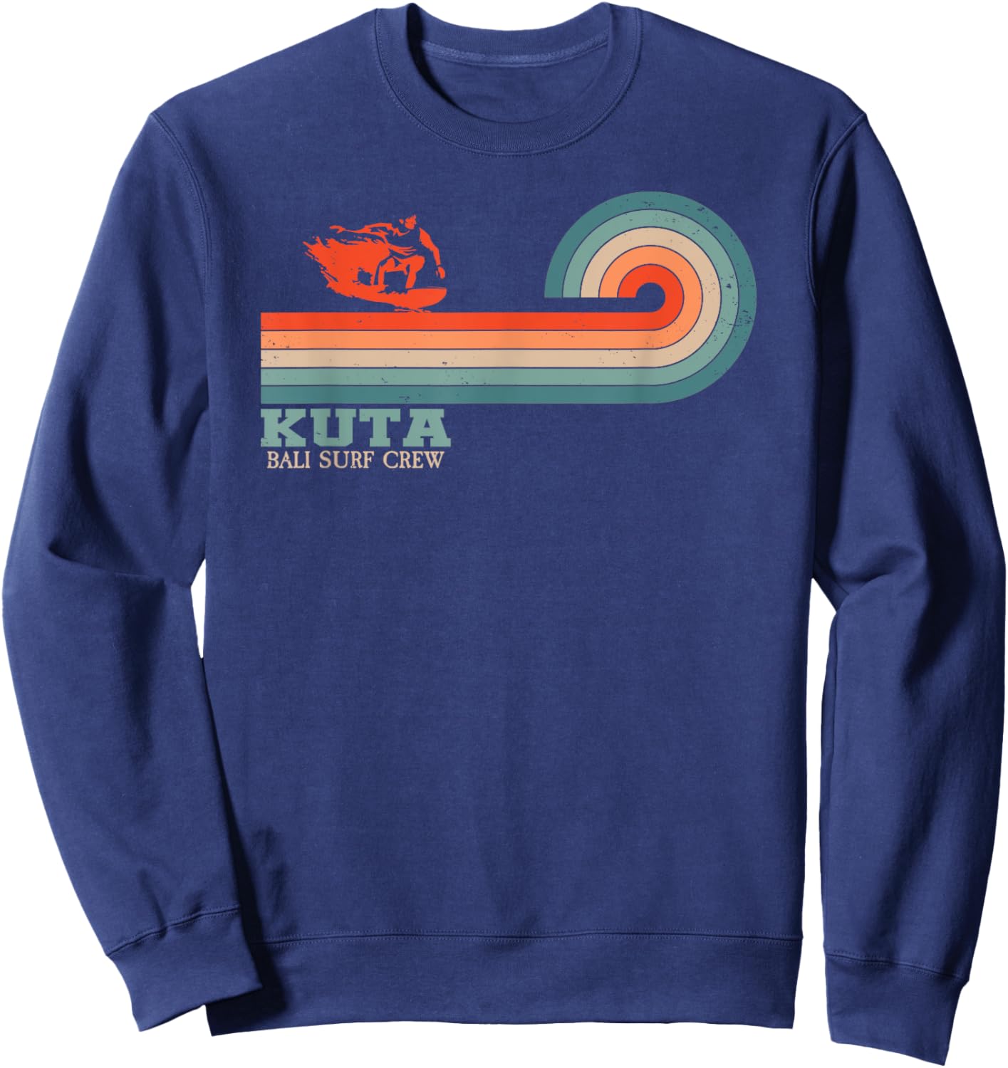 Bali Surfer I Indonesia Surfing I Bali Surf Crew I Kuta Surf Men Women Sweatshirt - Sweatshirt | Navy