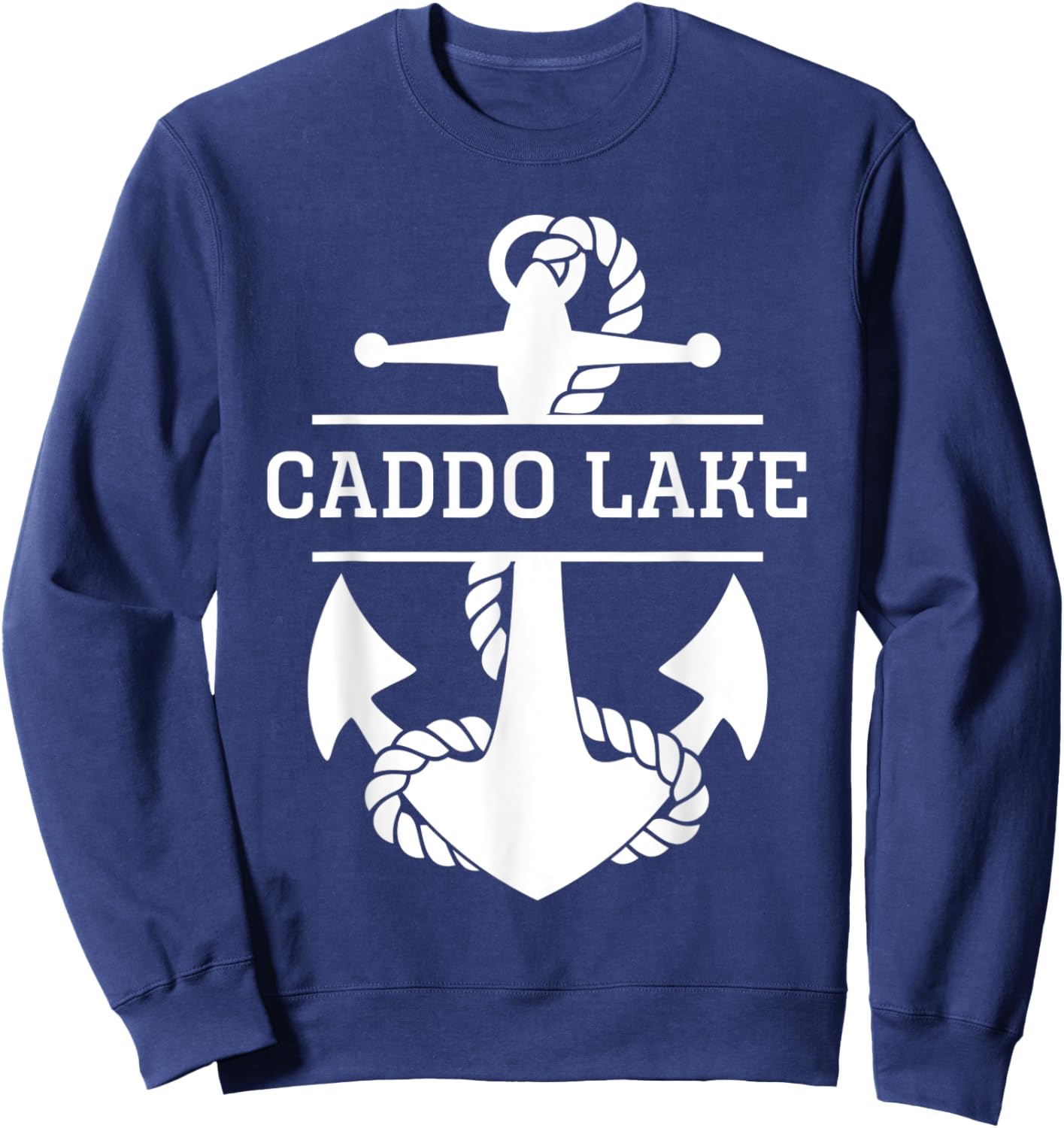 Caddo Lake Texas Louisiana USA Nautical Sweatshirt - Sweatshirt | Navy
