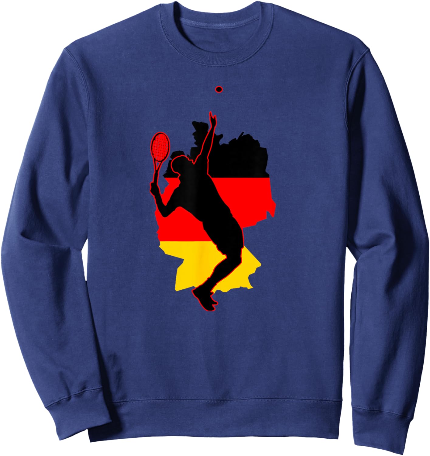 Pro German Racket Sport National Flag Germany Tennis Lover Sweatshirt - Sweatshirt | Navy