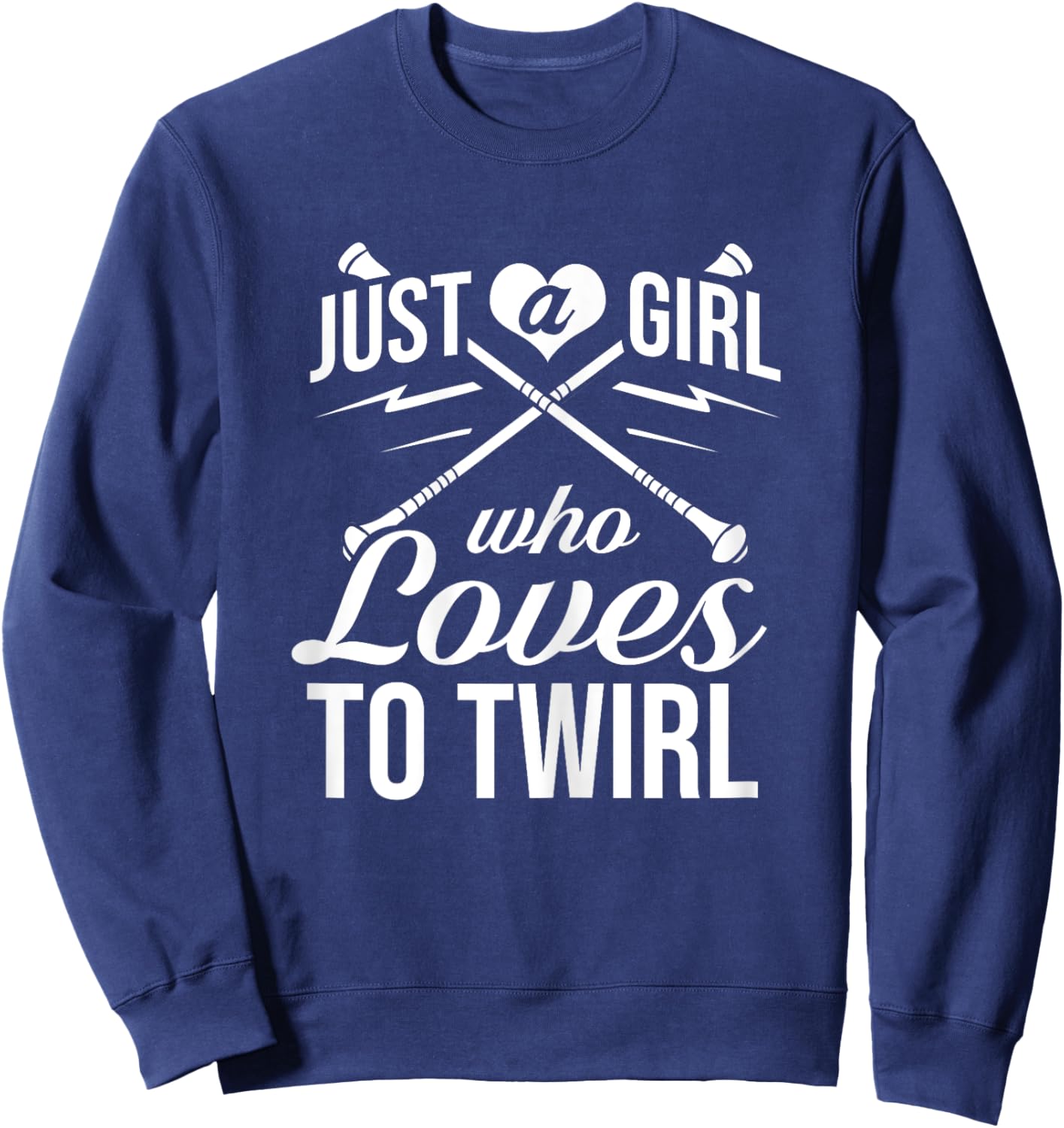 Baton Twirling Majorette Dance Twirler Beginner Sweatshirt - Sweatshirt | Navy