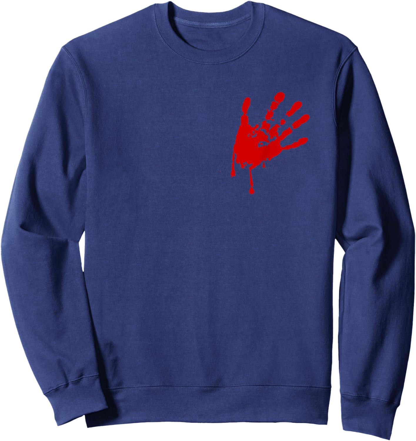Red Hand Indian Girls No More Stolen Sisters Sweatshirt - Sweatshirt | Navy