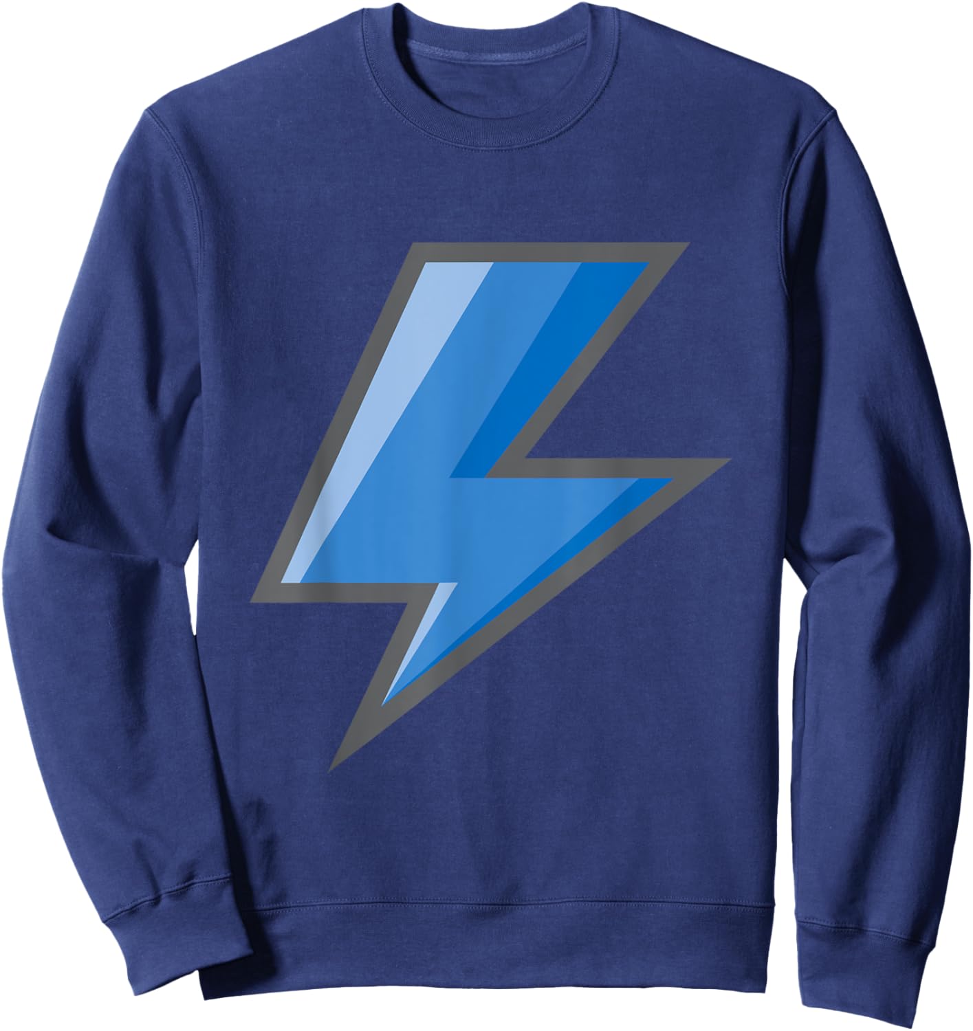 Lightning Bolt Blue Easy Halloween Costume Sweatshirt - Sweatshirt | Navy