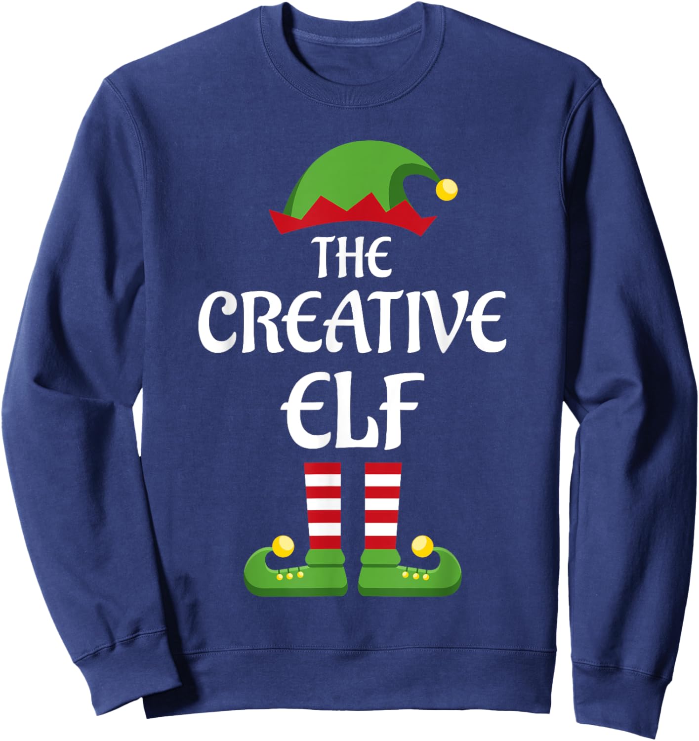 Creative Elf Family Matching Group Christmas Sweatshirt - Sweatshirt | Navy
