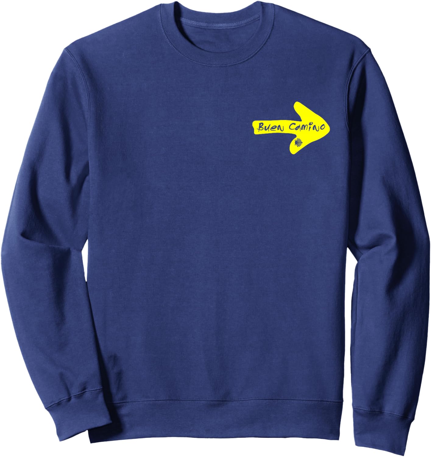 Camino de Santiago de Compostela Pilgrim Hiking St James Way Sweatshirt - Sweatshirt | Navy