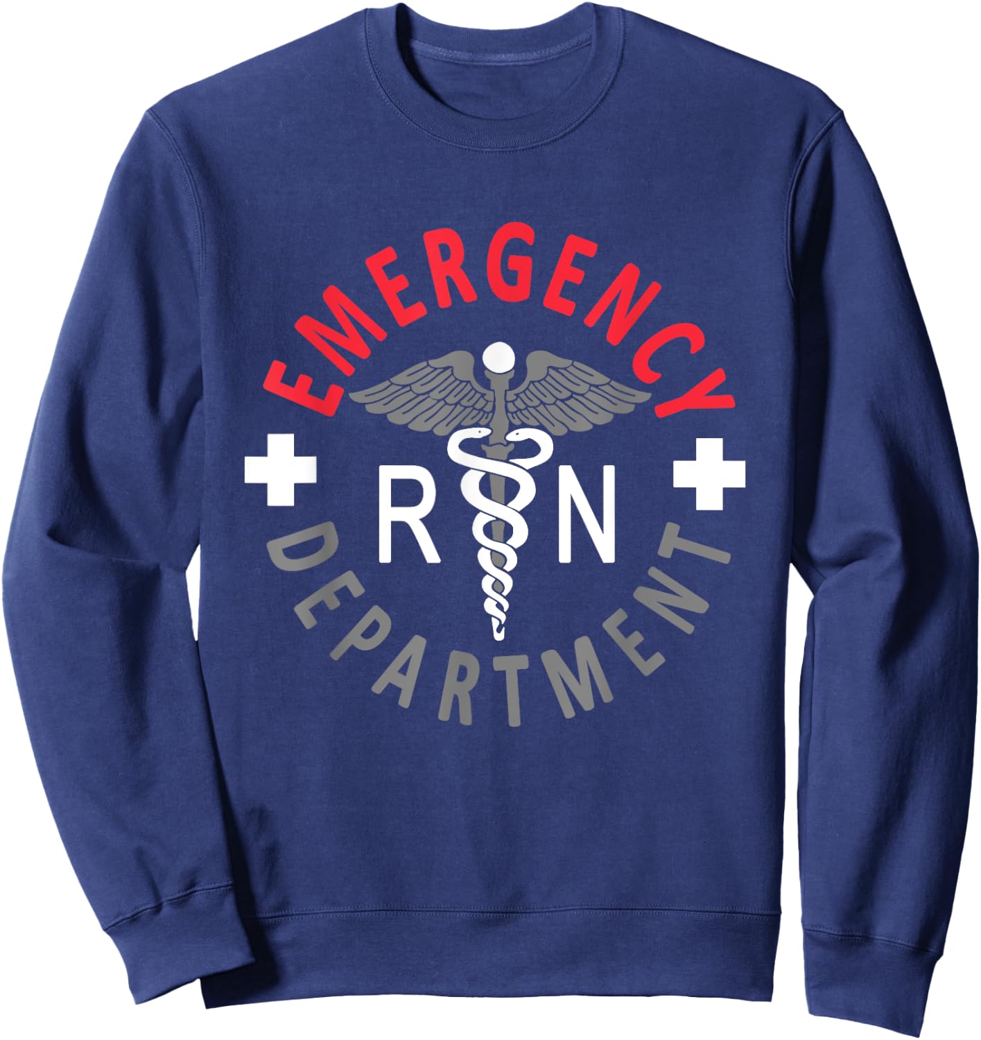 Emergency Department Emergency Room Nursing Registered Nurse Sweatshirt - Sweatshirt | Navy