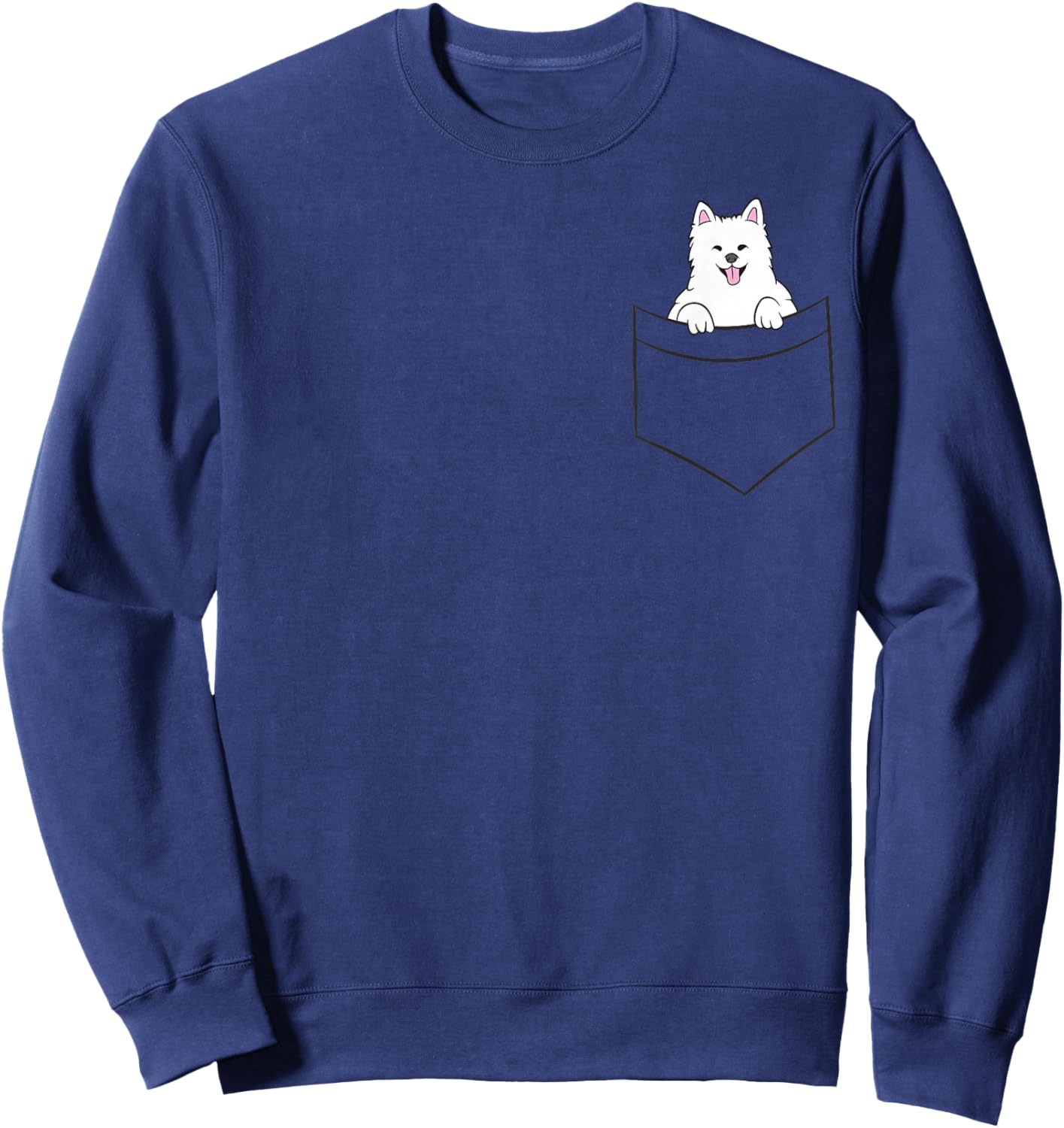 Samoyed in a Bag Cute Bag Samoyed Sweatshirt - Sweatshirt | Navy