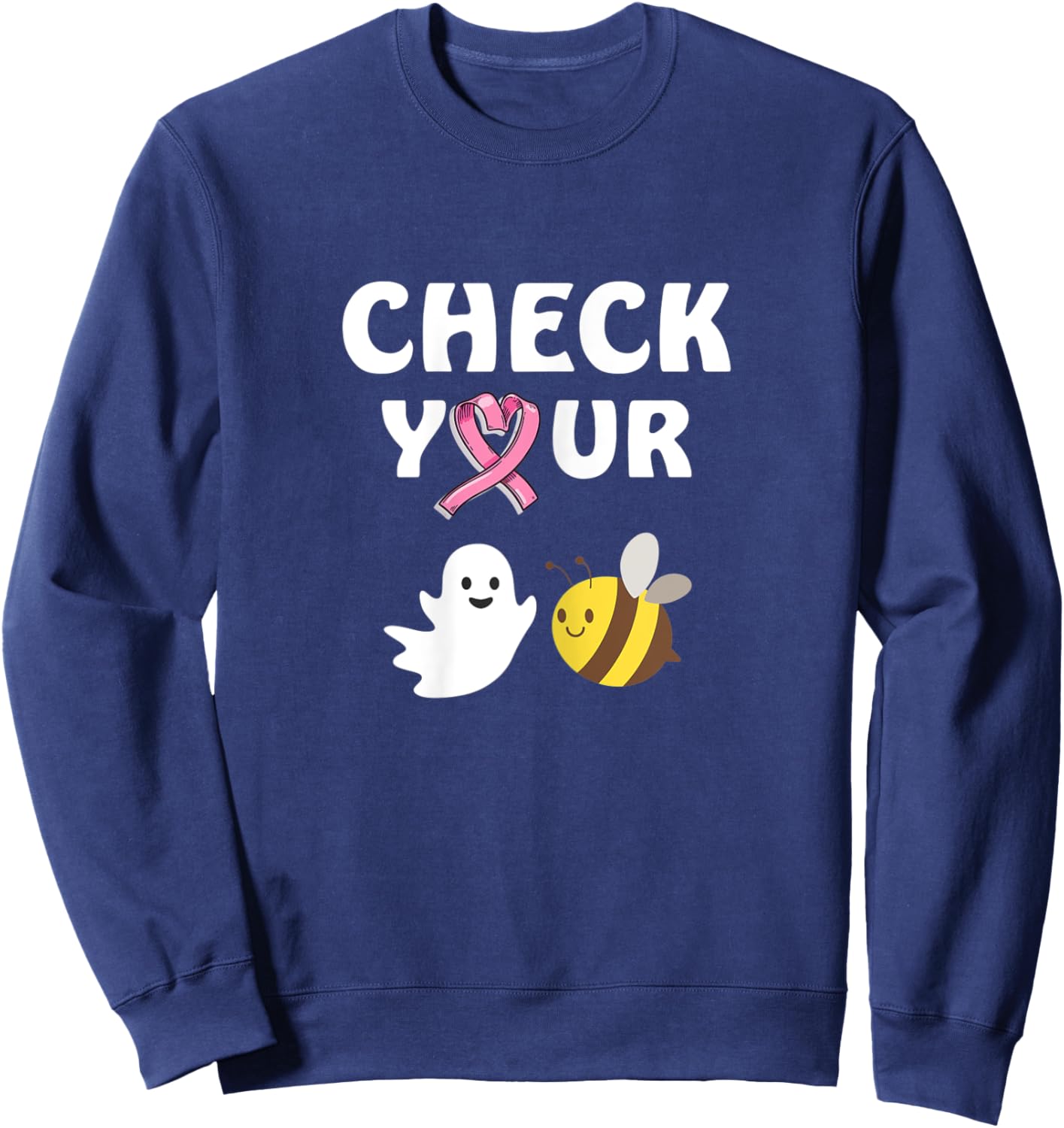 Halloween Check Your Boo Bees Sweatshirt - Sweatshirt | Navy