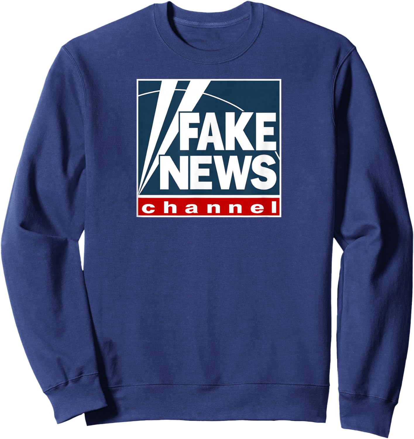 Fake News Channel Sweatshirt - Sweatshirt | Navy