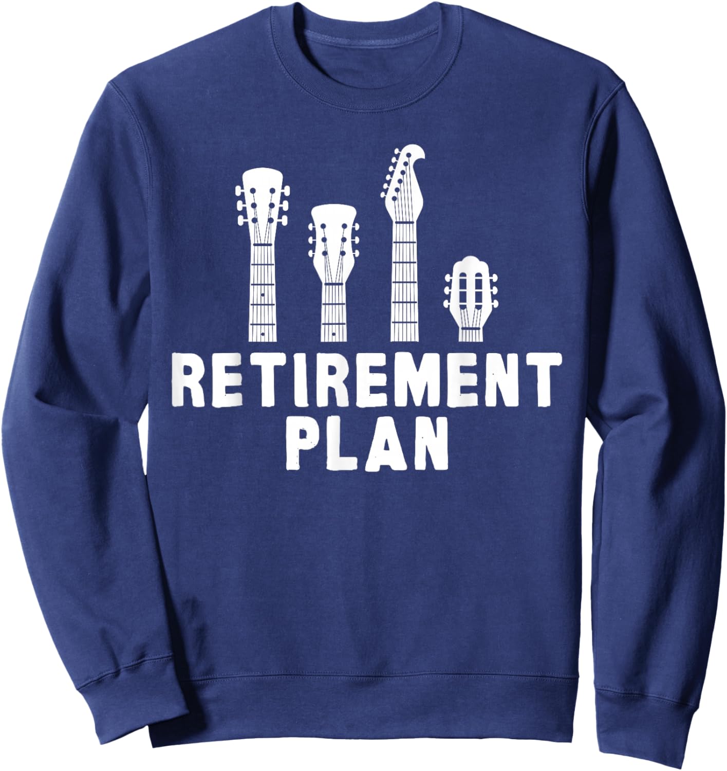 Guitar Band Retirement Plan Musik CD & Vinyl Vintage Sweatshirt - Sweatshirt | Navy