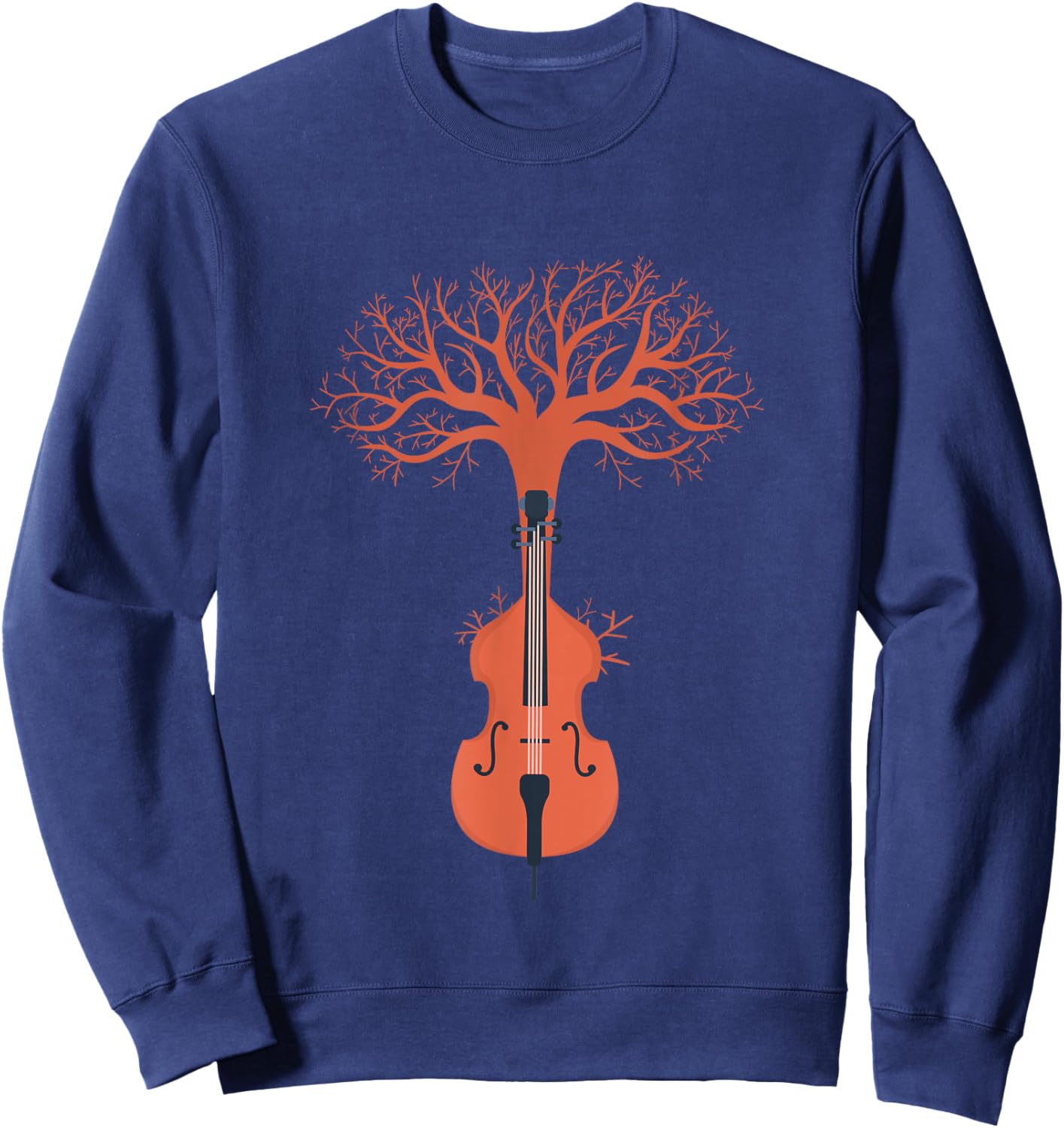 Cello Player Baum Natur Sweatshirt - Sweatshirt | Navy