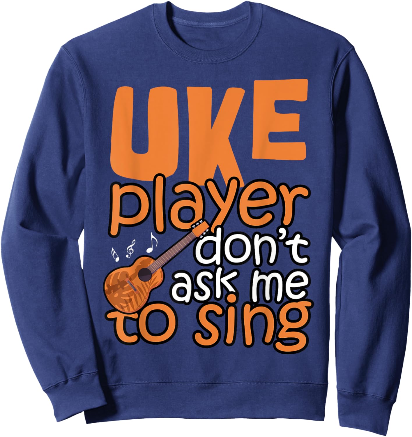 Ukulele Shirt Men Girl Kids Boys Uke Sweatshirt - Sweatshirt | Navy