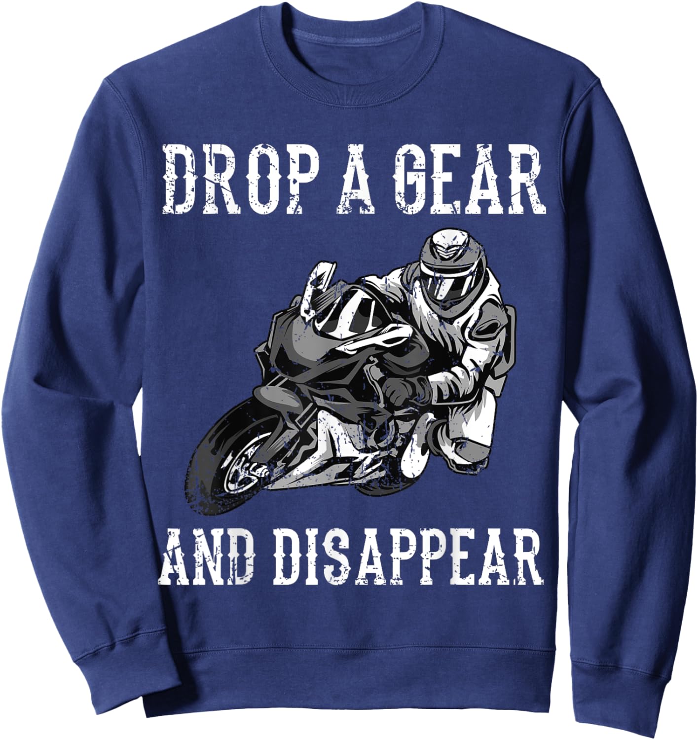 Funny Motorcycle Riders Gift Motorbike Biker Men Women Sweatshirt - Sweatshirt | Navy