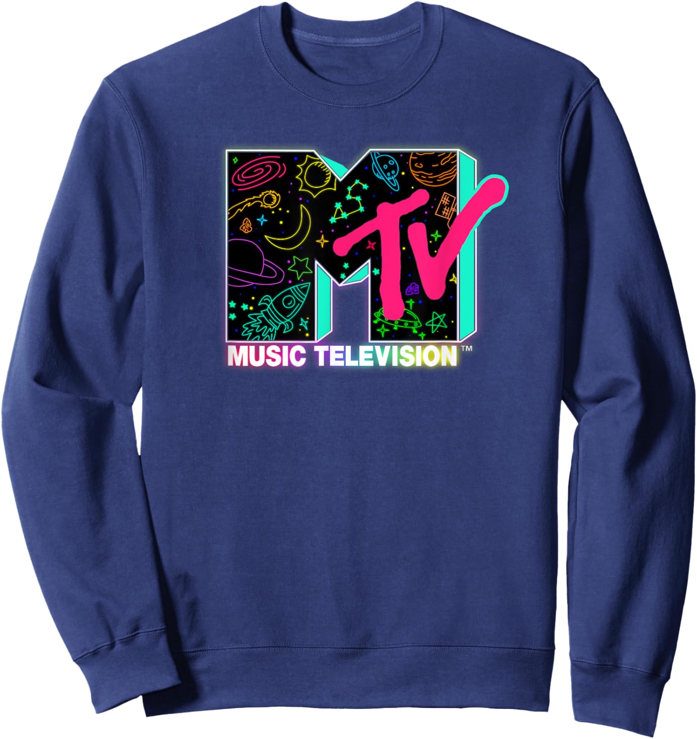 Mademark x MTV - Music Television - Intergalactic Sweatshirt - Sweatshirt | Navy