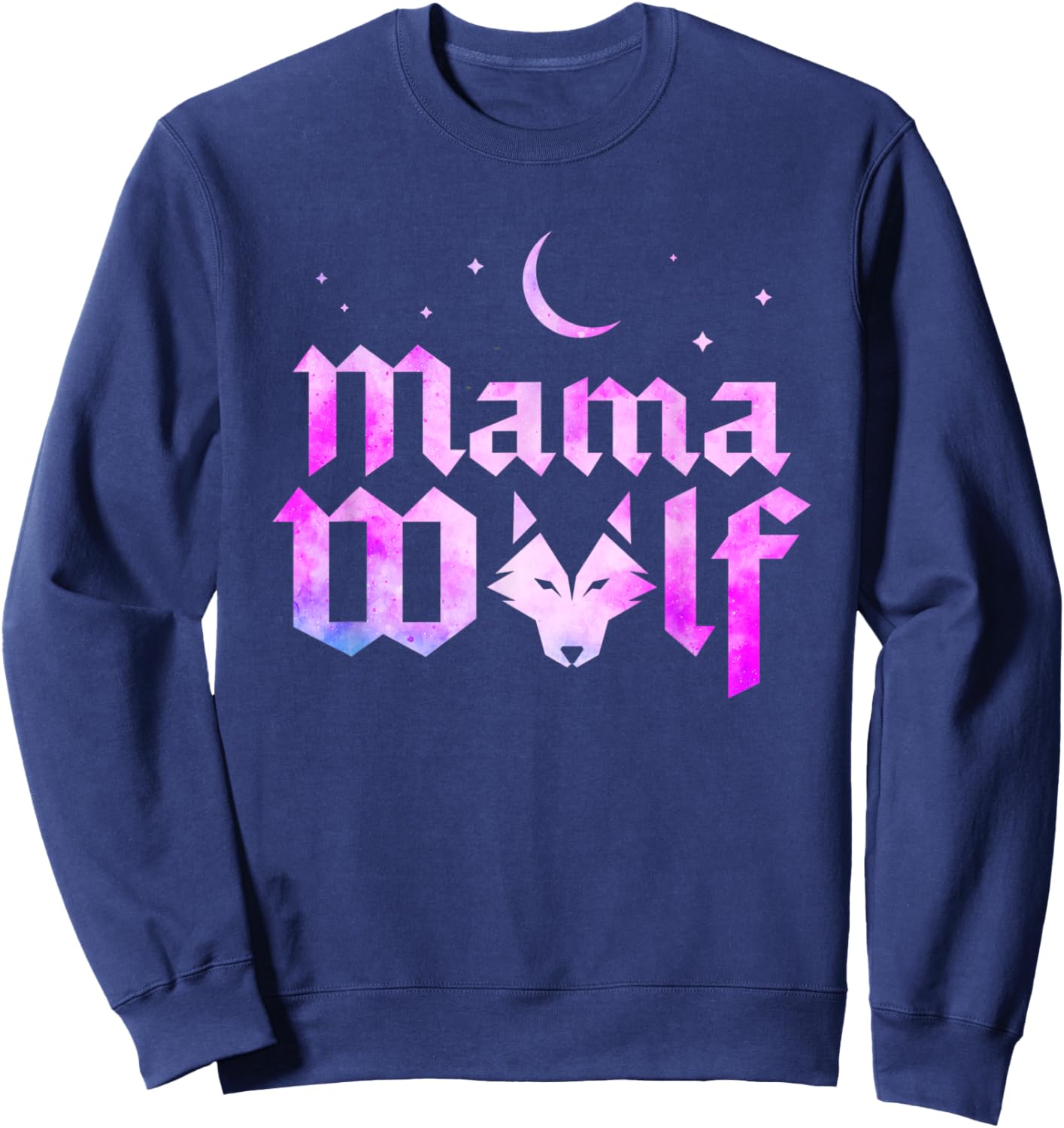 Mama Wolf Wolves Wild Lover Mom Mother Women Mothers Day Sweatshirt - Sweatshirt | Navy