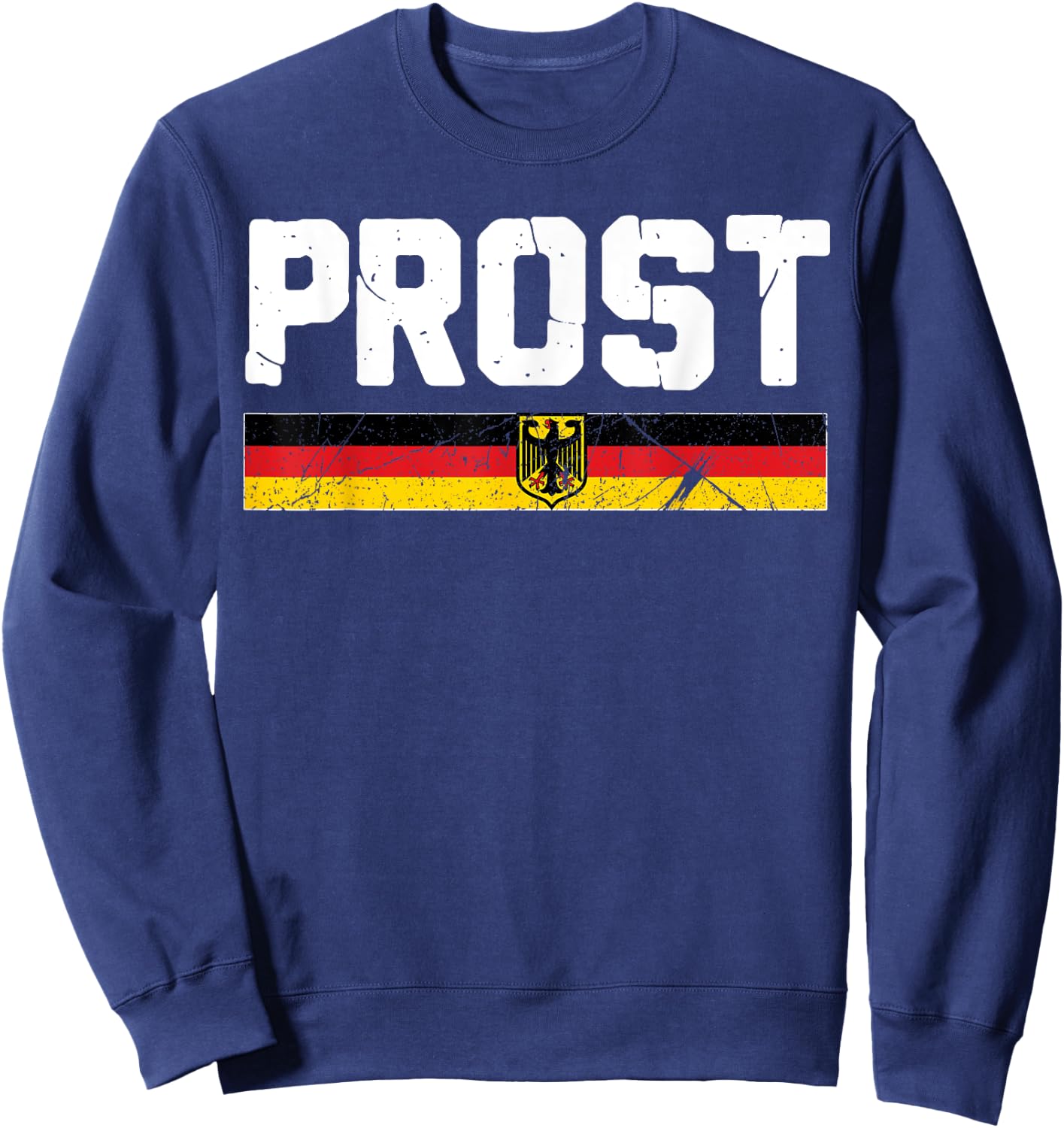 Prost German Flag Eagle Bavarian Oktoberfest Men Women Kids Sweatshirt - Sweatshirt | Navy