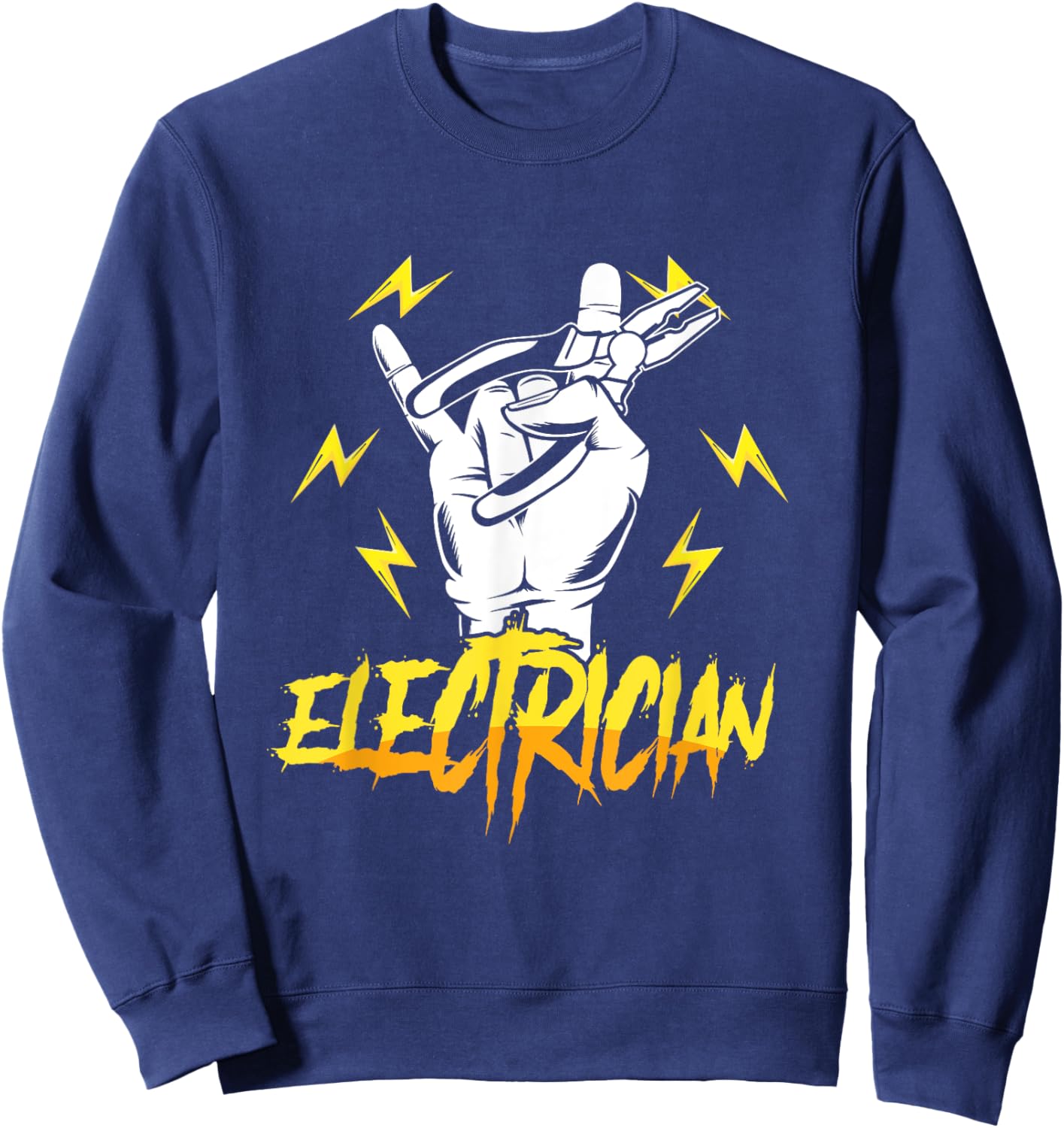 Electrician Electricity Voltage Lineman Craftsman Lineworker Sweatshirt - Sweatshirt | Navy