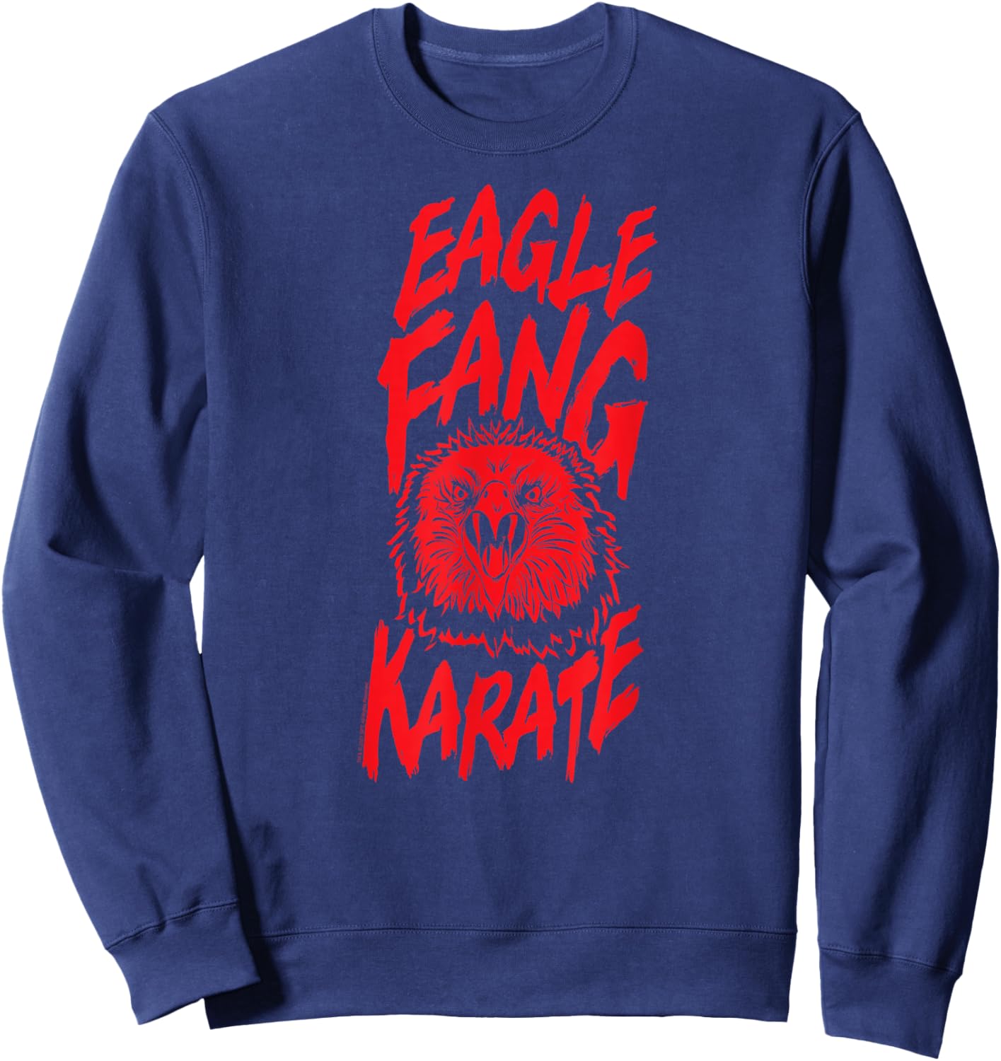Cobra Kai Eagle Fang Scratch Logo Sweatshirt - Sweatshirt | Navy