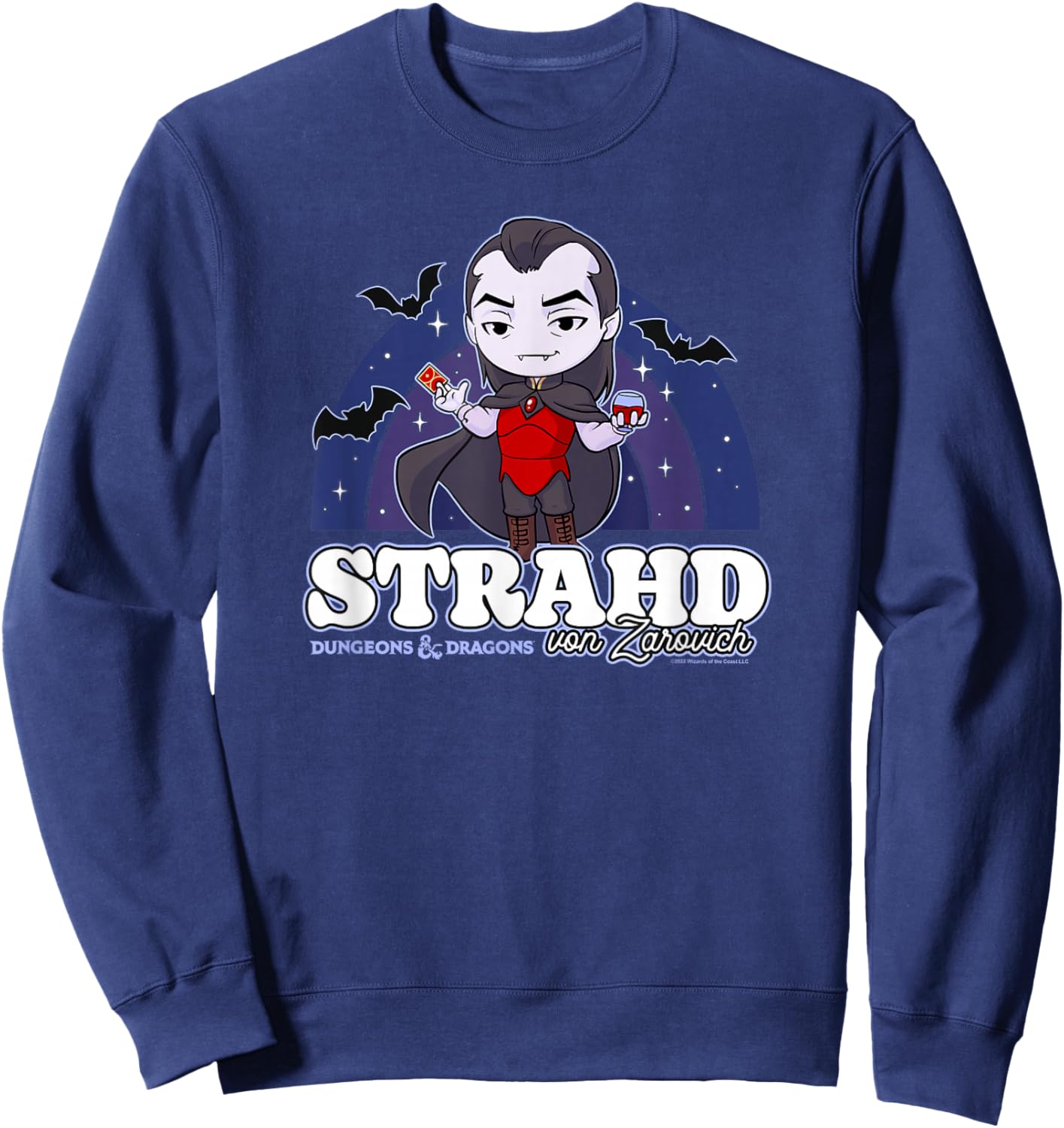 Dungeons & Dragons Strahd Von Zarovich Pride Rainbow Sweatshirt - Sweatshirt | Navy