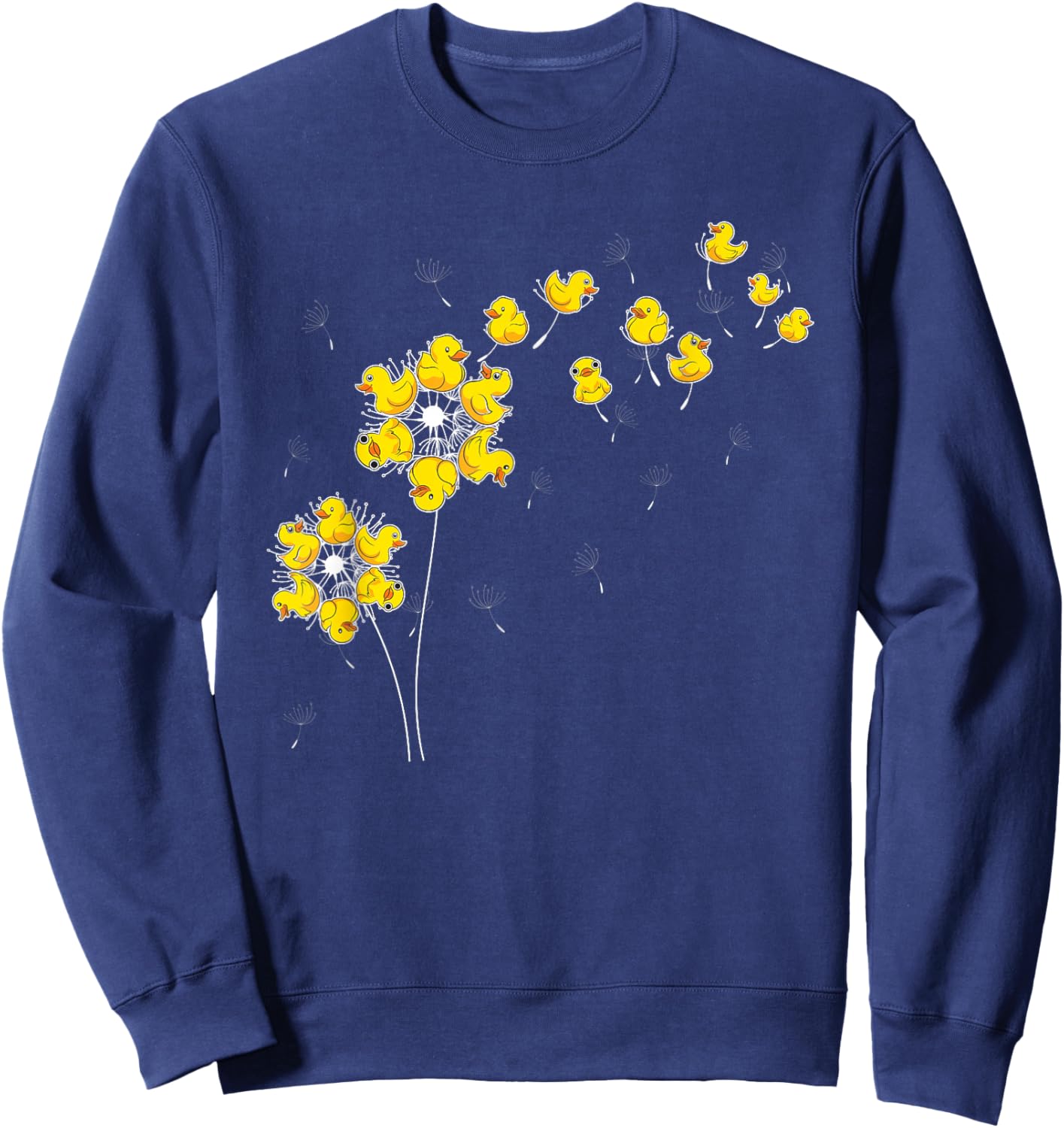 Rubber Duck, Dandelion, Squeaky Duck Sweatshirt - Sweatshirt | Navy