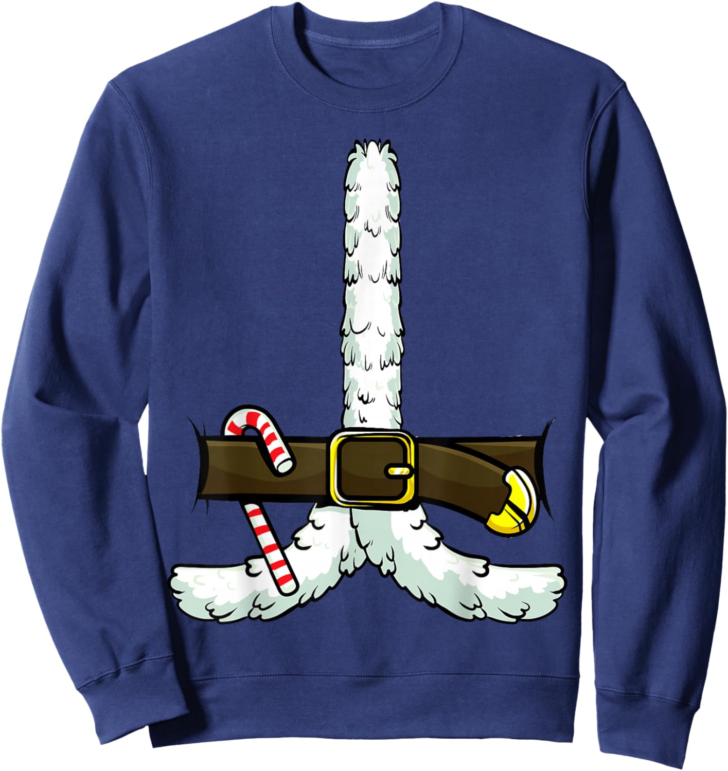 Santa Claus Costume Novelty Christmas Matching Men Women Kid Sweatshirt - Sweatshirt | Navy