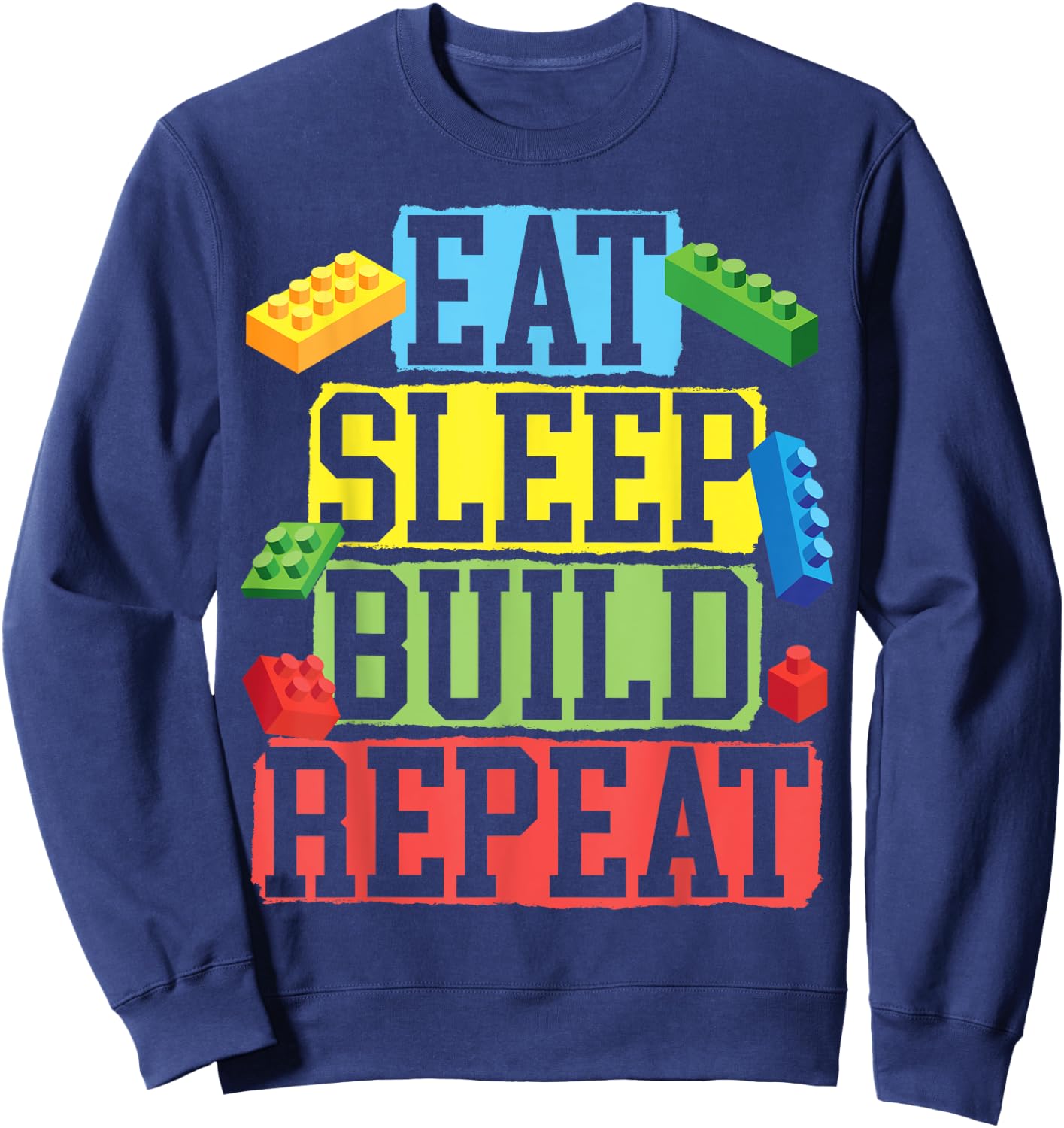 Master Builder Bricks Blocks Play Toys Sweatshirt - Sweatshirt | Navy