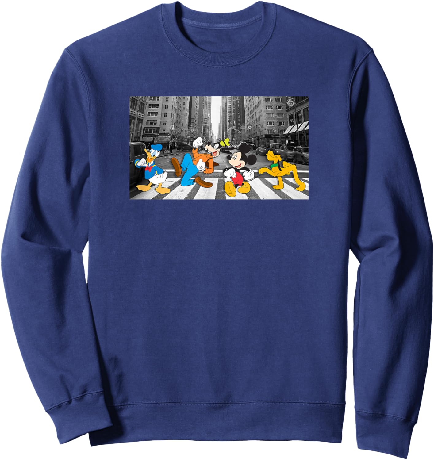 Disney - Mickey & Friends Crossing Sweatshirt - Sweatshirt | Navy