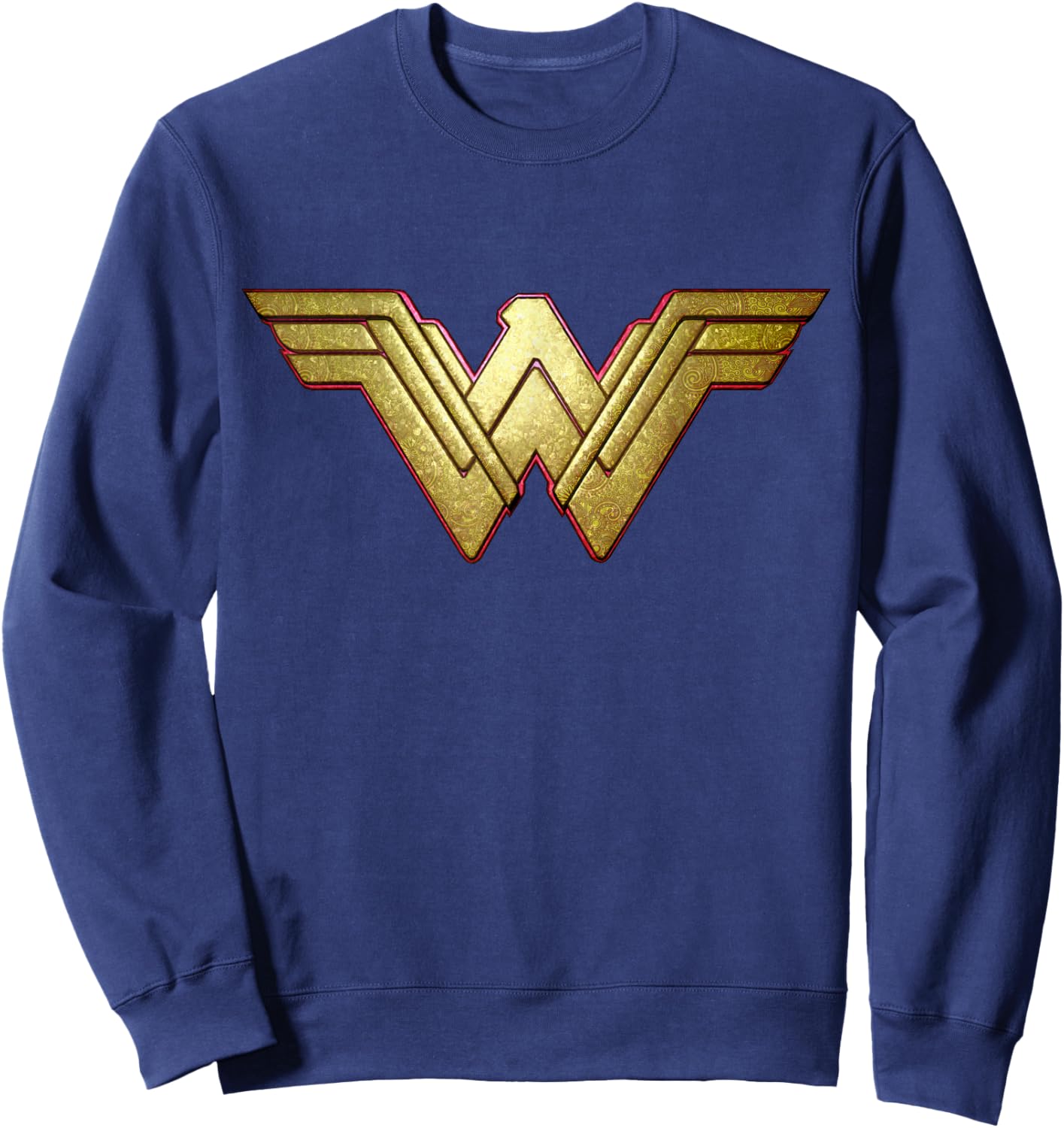 DC Wonder Woman Logo 3D Paisley Sweatshirt - Sweatshirt | Navy