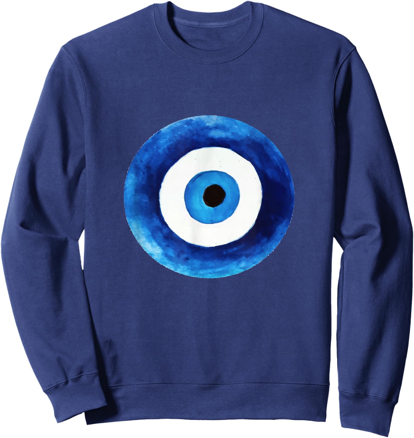 Nazar Mati Evil Eye Curse Protection Seeing Eyes Evil Eye Sweatshirt - Sweatshirt | Navy