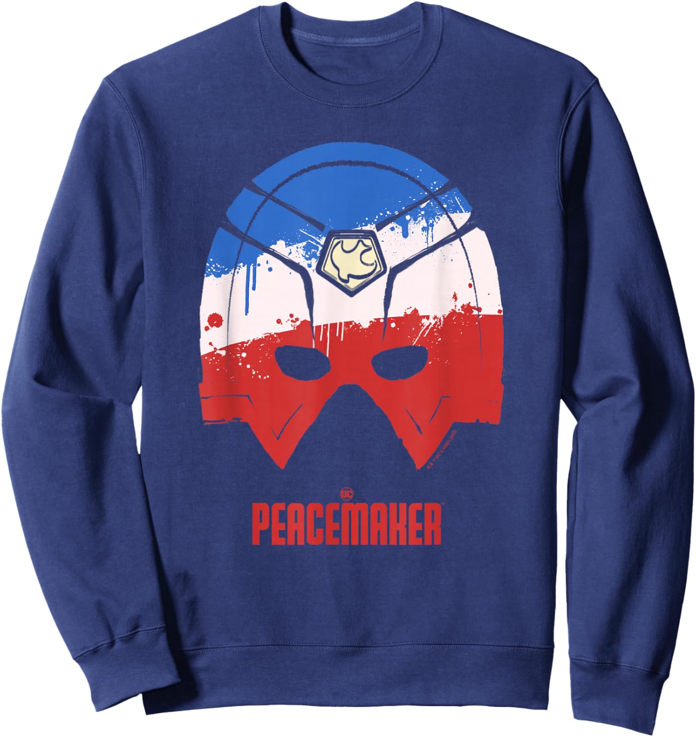 Peacemaker Americana Painted Helmet Sweatshirt - Sweatshirt | Navy