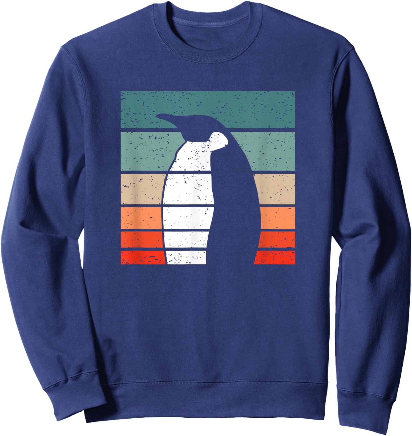 Penguin Retro Style Vintage Sweatshirt - Sweatshirt | Navy