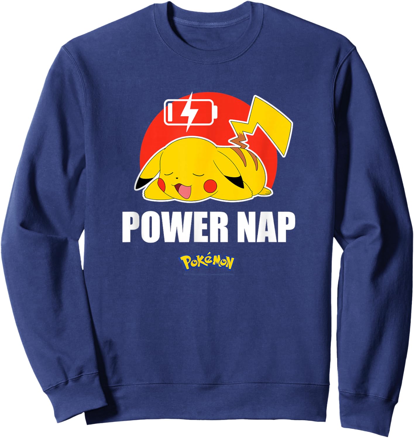 Pokémon - Pikachu Power Nap Small Sweatshirt - Sweatshirt | Navy
