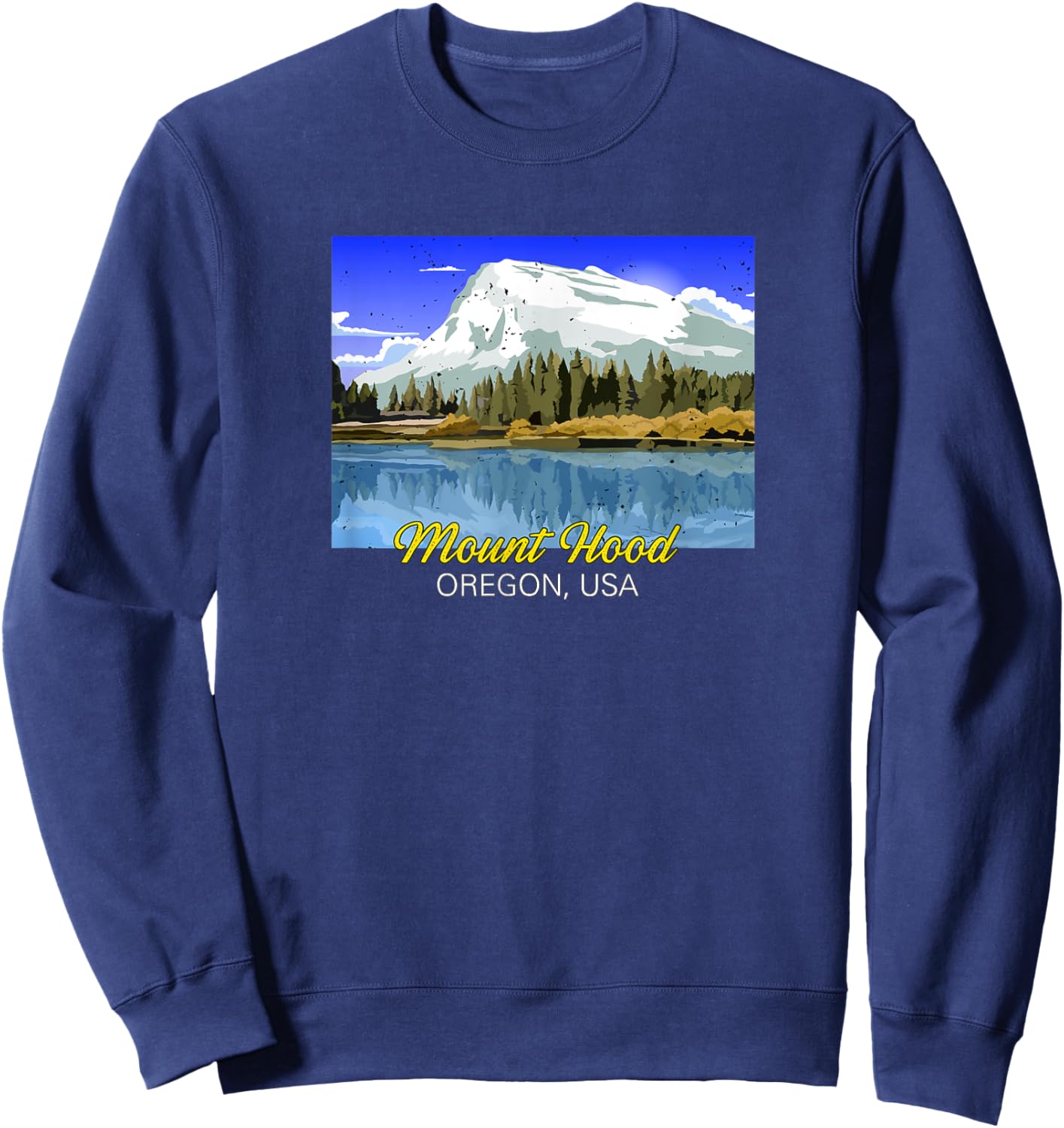 Mount Hood in Oregon Sweatshirt - Sweatshirt | Navy