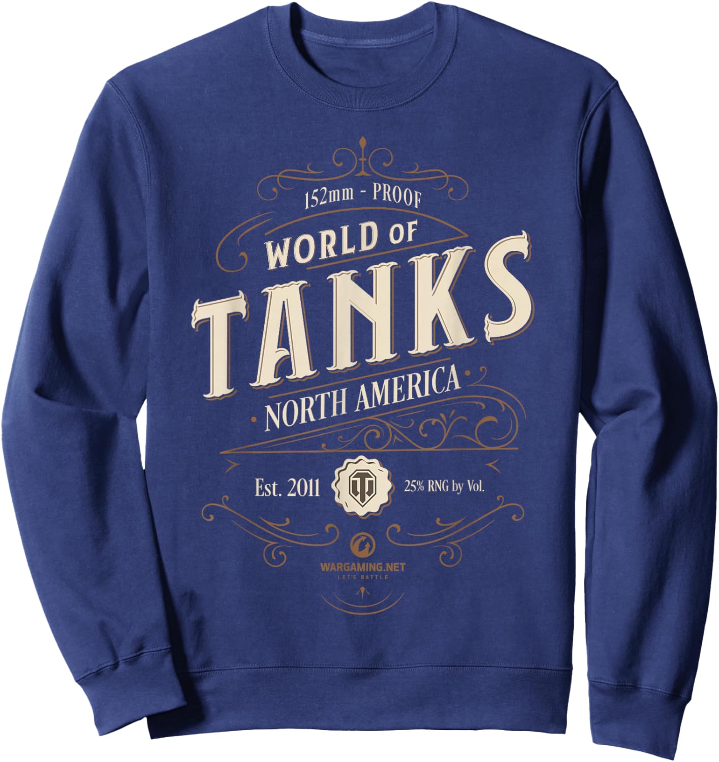 World of Tanks Vintage Label (Light) Sweatshirt - Sweatshirt | Navy