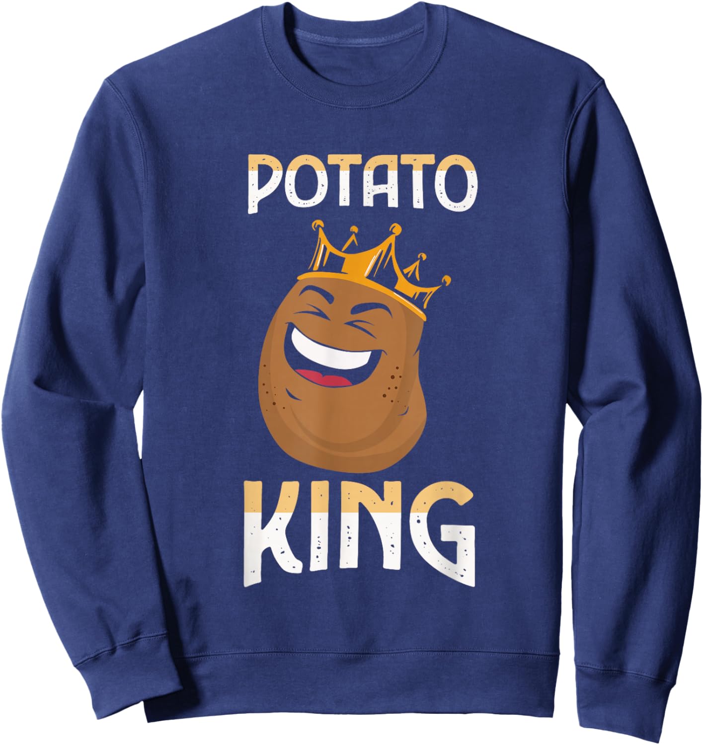 Funny Potato g Potato King Sweatshirt - Sweatshirt | Navy