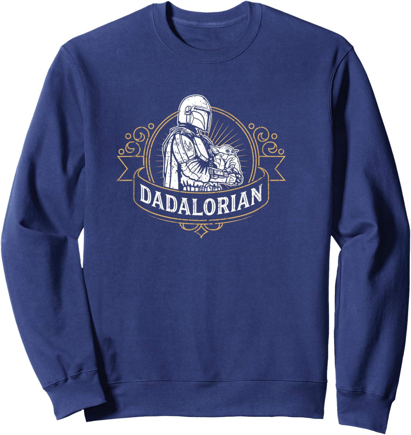 Star Wars: The Mandalorian Father's Day The Dadalorian Badge Sweatshirt - Sweatshirt | Navy
