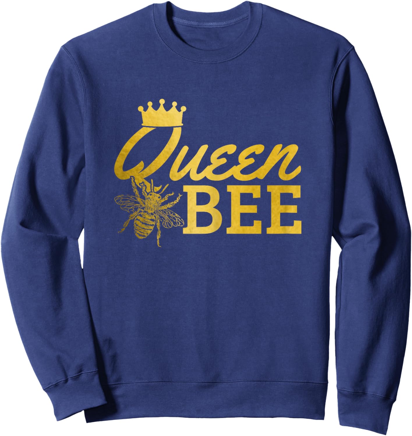 Queen Bee Beekeeper Beekeeping Vintage Funny Cute Girls Bee Sweatshirt - Sweatshirt | Navy