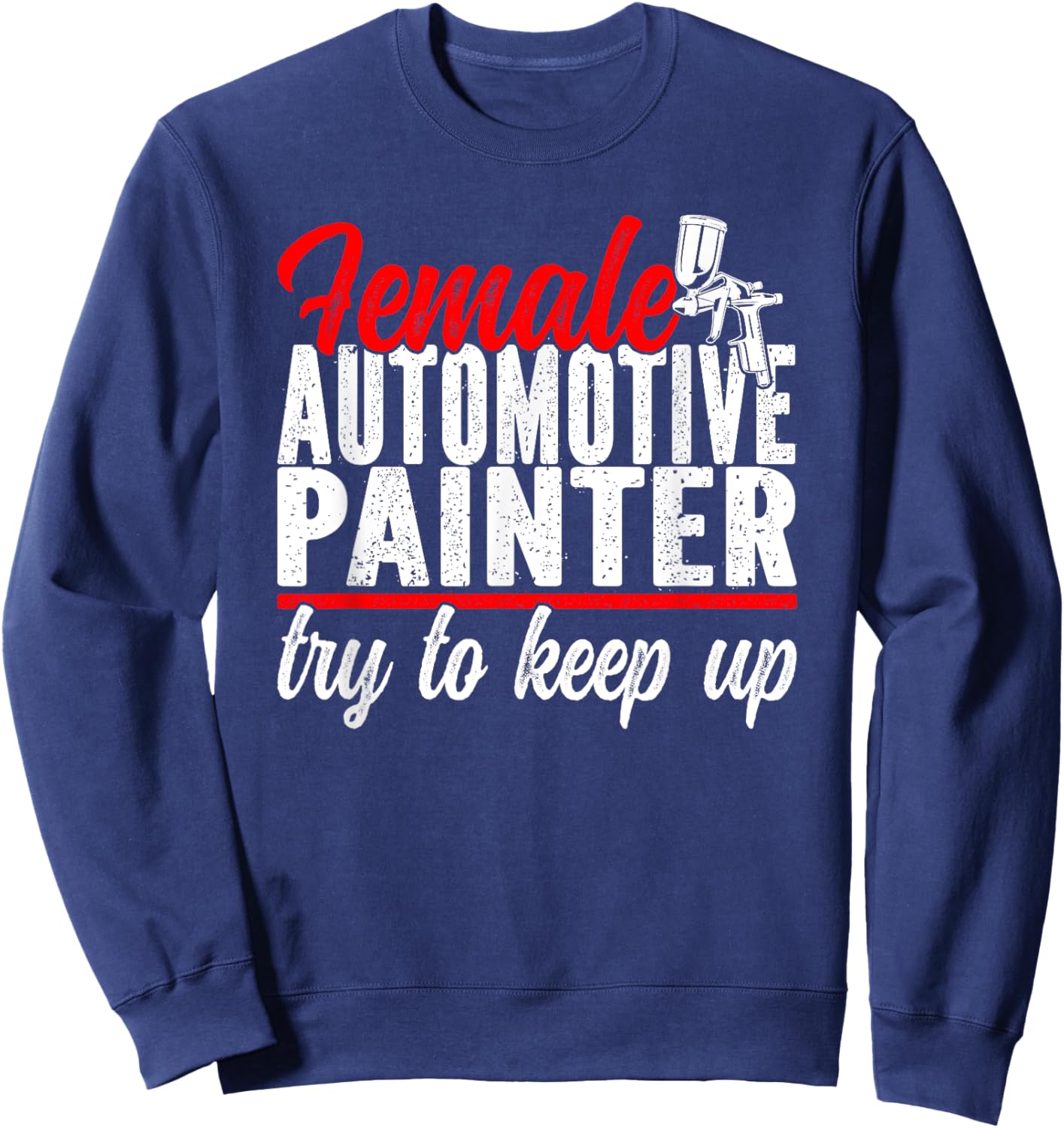 Female Automotive Painter Sweatshirt - Sweatshirt | Navy
