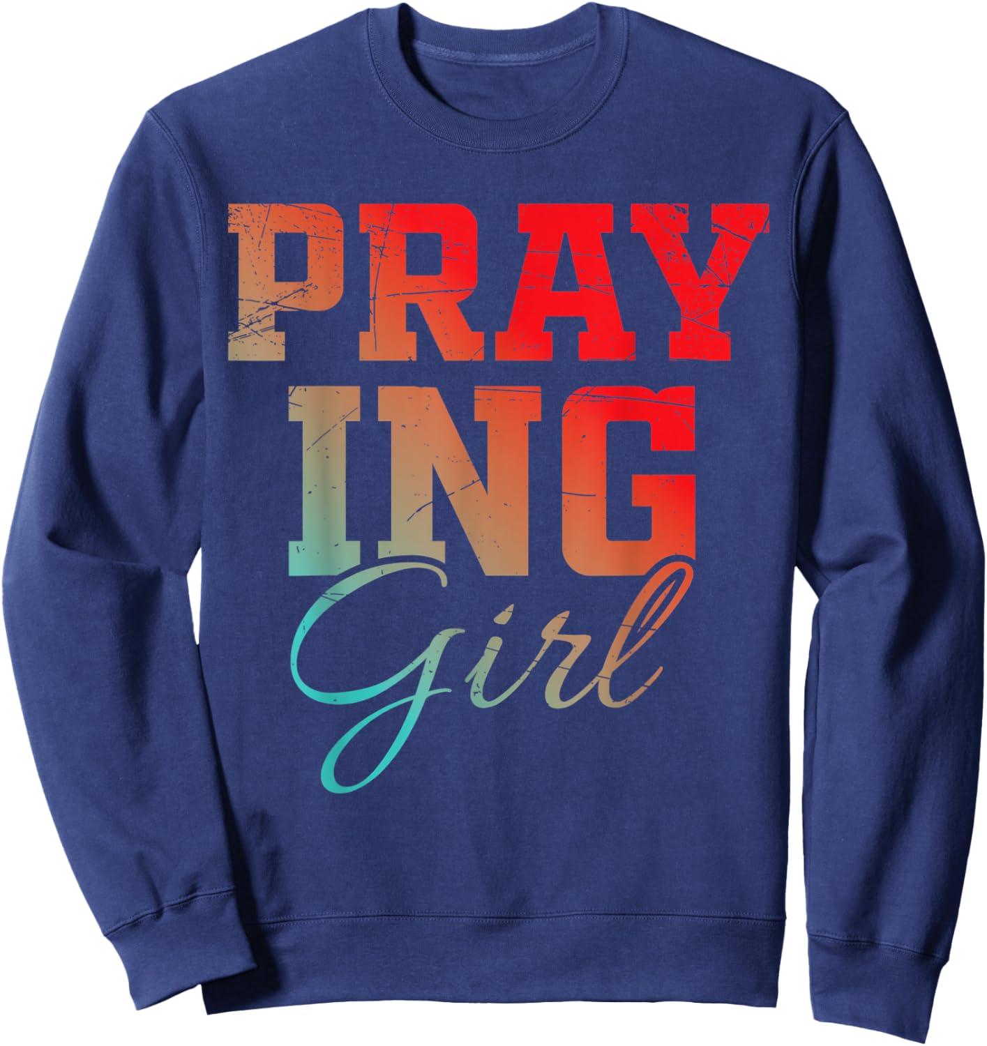 Faith Based Shirt Bible Verse saying Plus Size 2x Cute Girl Sweatshirt - Sweatshirt | Navy