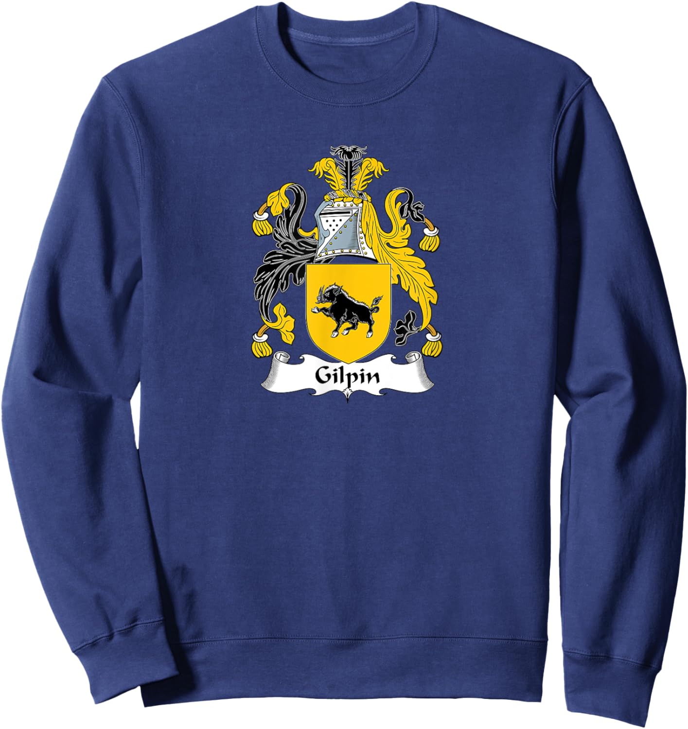Gilpin Coat of Arms - Family Crest Sweatshirt - Sweatshirt | Navy